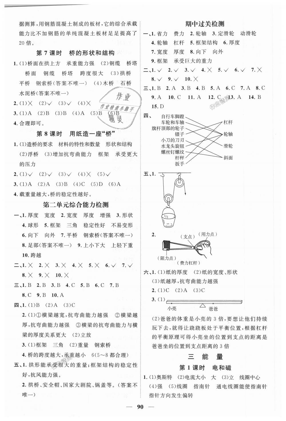 2018年阳光同学课时优化作业六年级科学上册教科版答案精英家教网