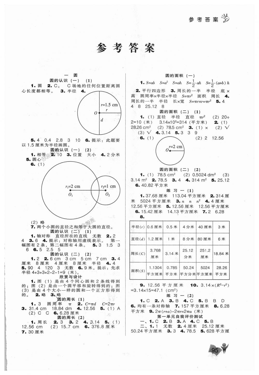 2018年新课程能力培养六年级数学上册北师大版