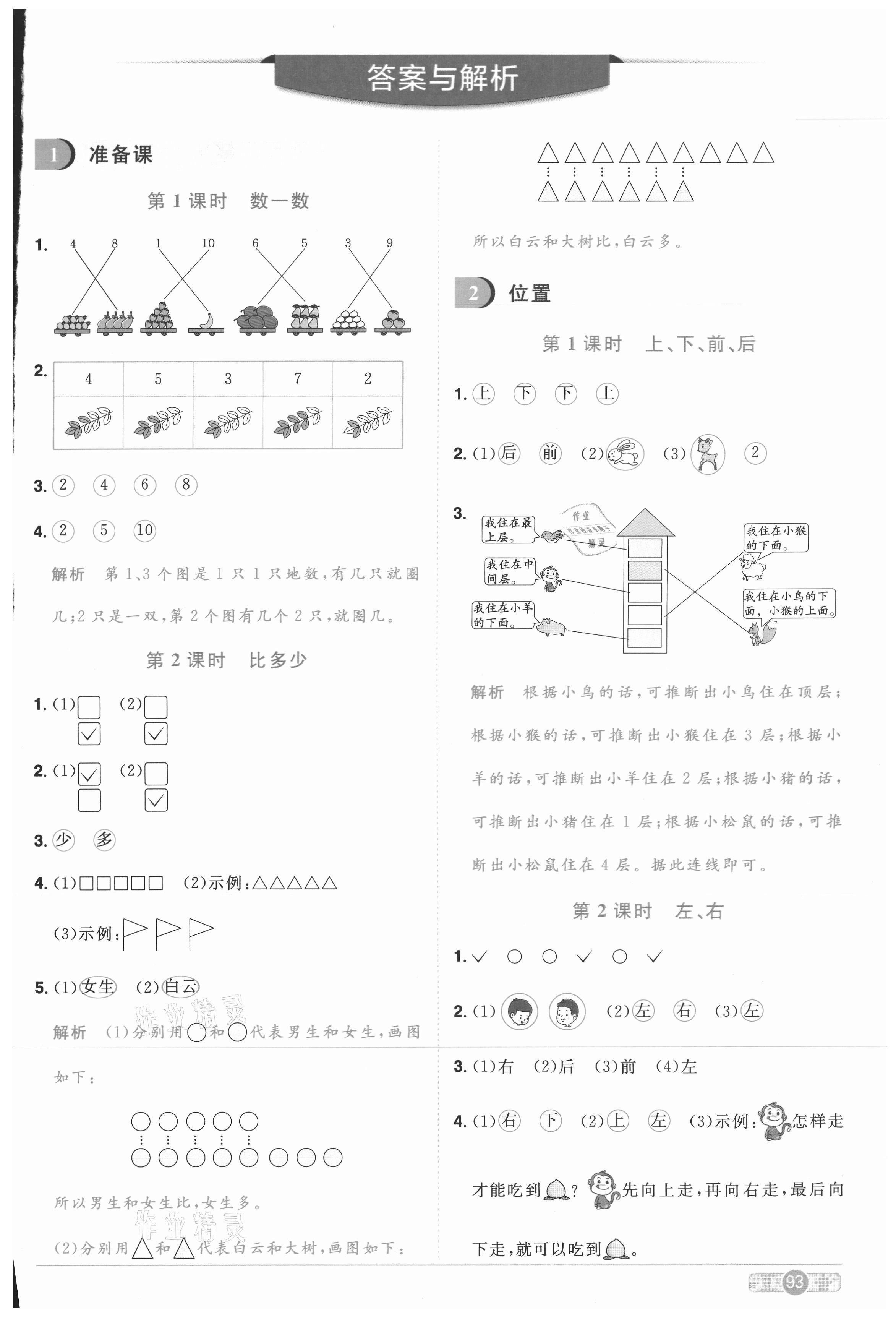 阳光同学答案图片