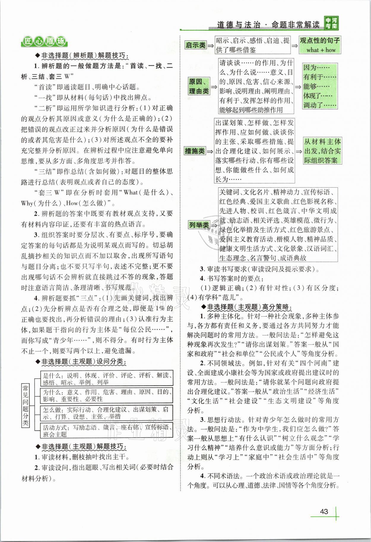 2021年河南中考命题非常解读道德与法治&nbsp;第39页