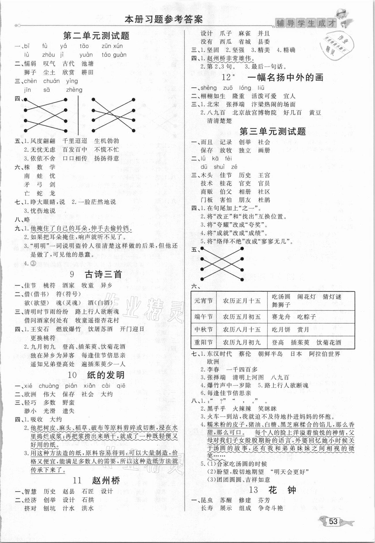2021年我的笔记三年级语文下册人教版&nbsp;第2页