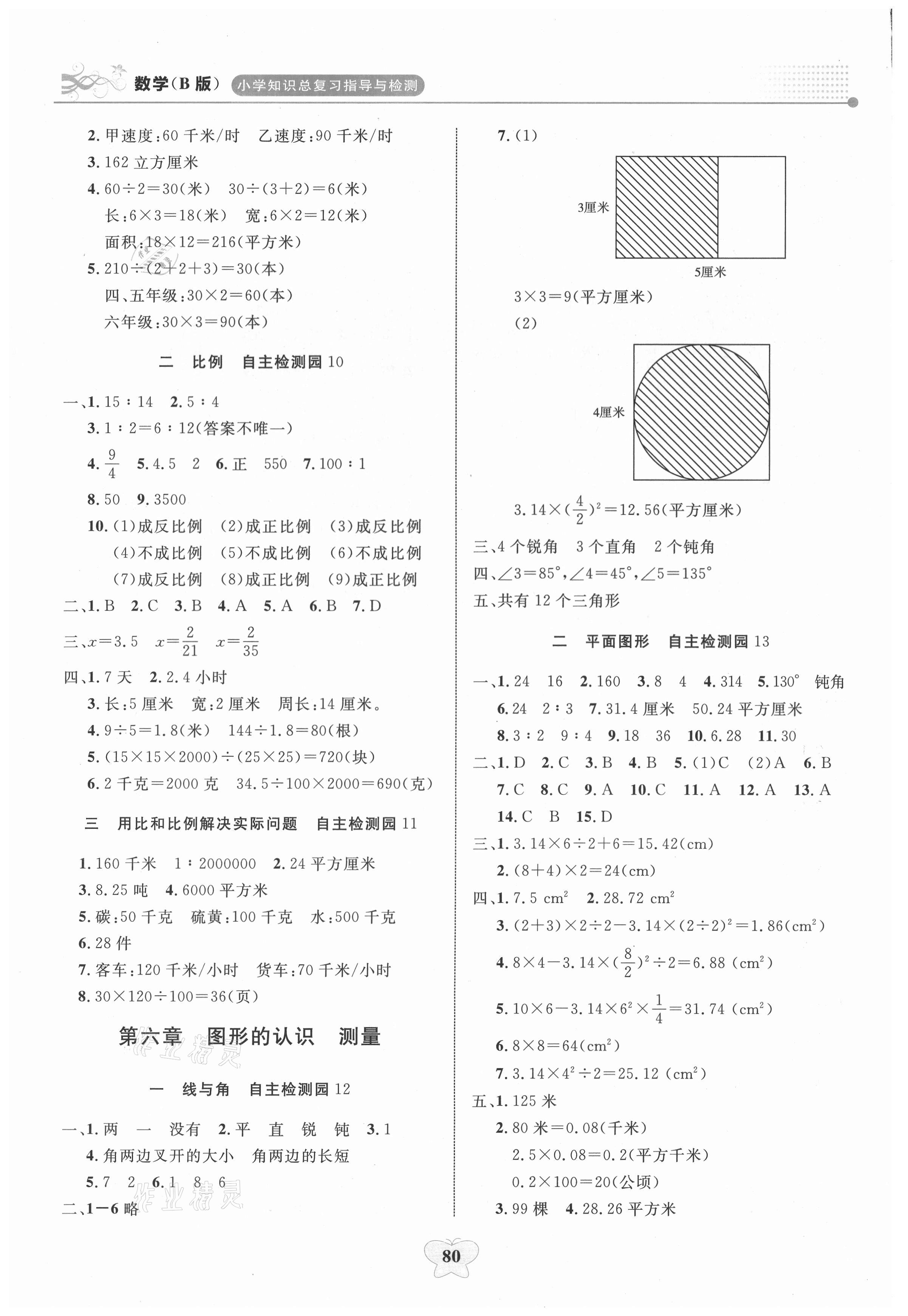 2021年大显身手小学知识总复习指导与检测数学B&nbsp;第4页