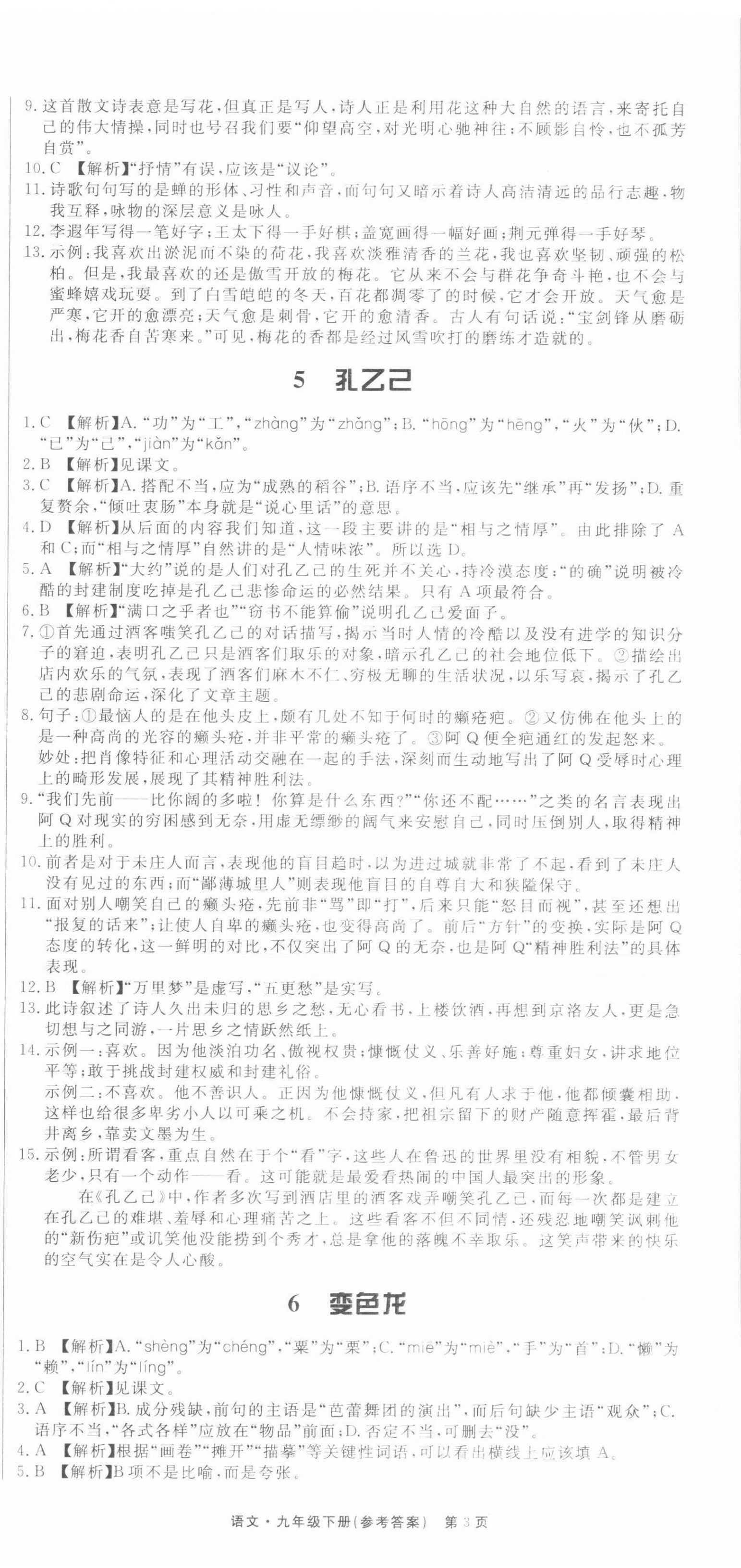 2022年赢在新课堂九年级语文下册人教版江西专版&nbsp;第3页