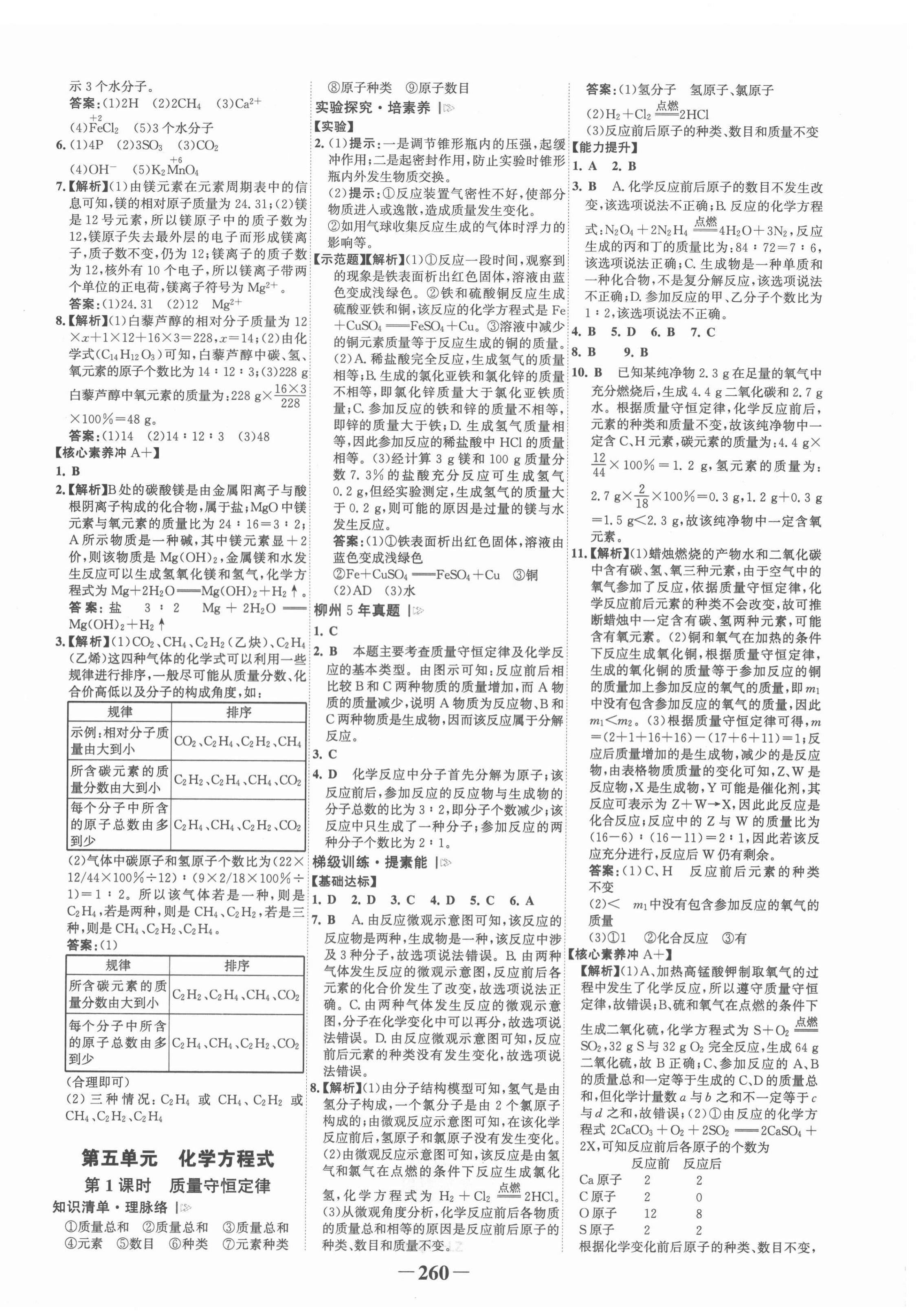 2022年世纪金榜初中全程复习方略化学人教版柳州专版&nbsp;第8页