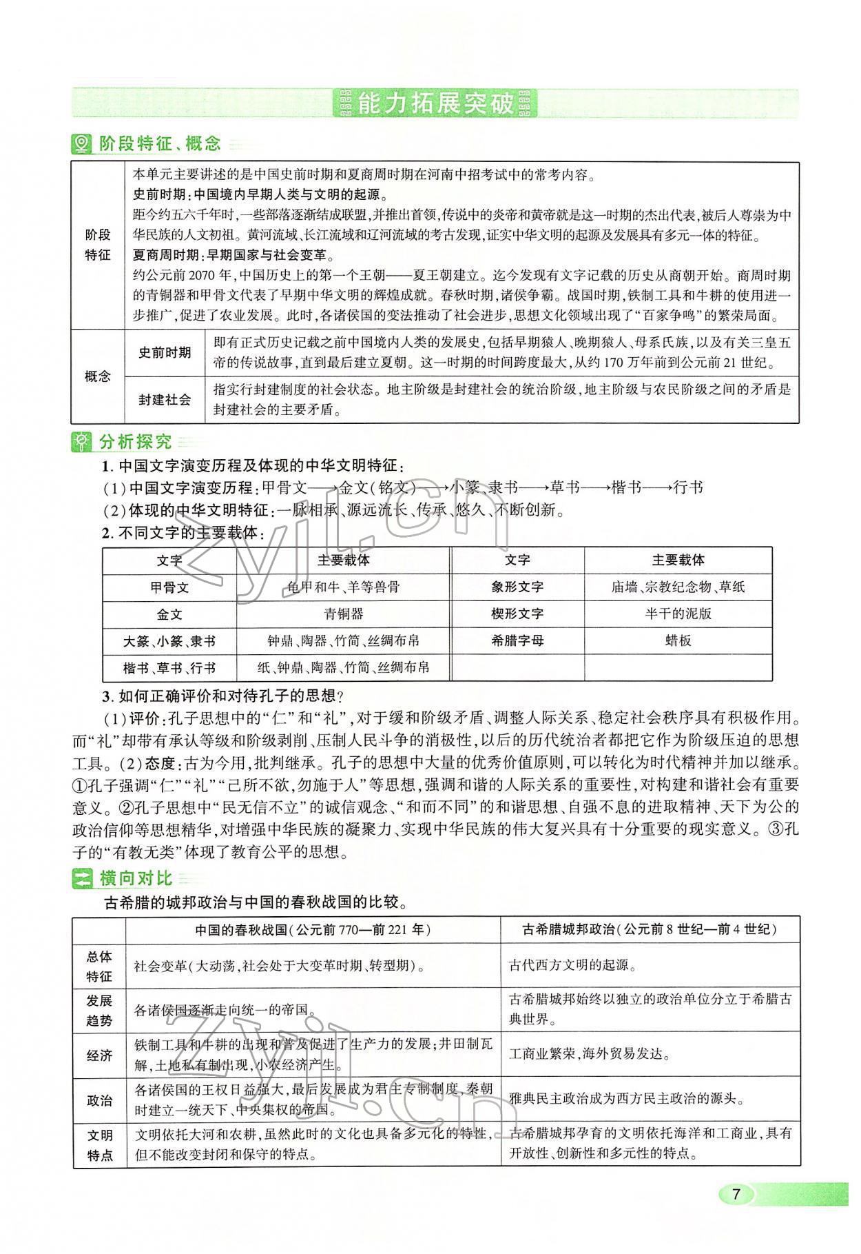 2022年河南中考命题非常解读历史&nbsp;第7页