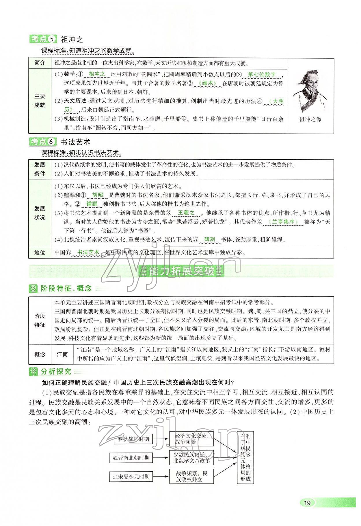 2022年河南中考命题非常解读历史&nbsp;第19页