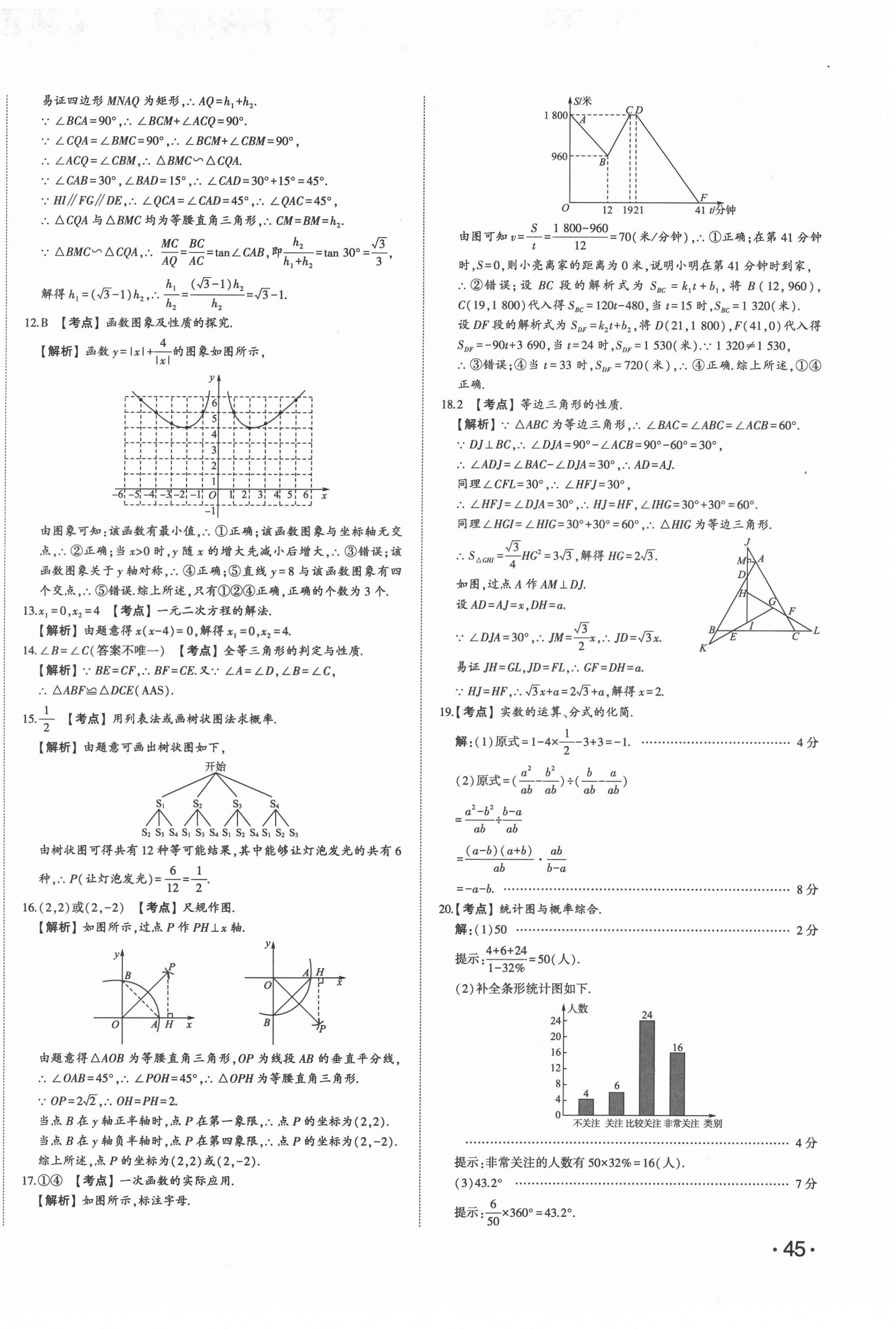 2022年星跃龙门中考真题汇编卷数学人教版山东专版&nbsp;第6页