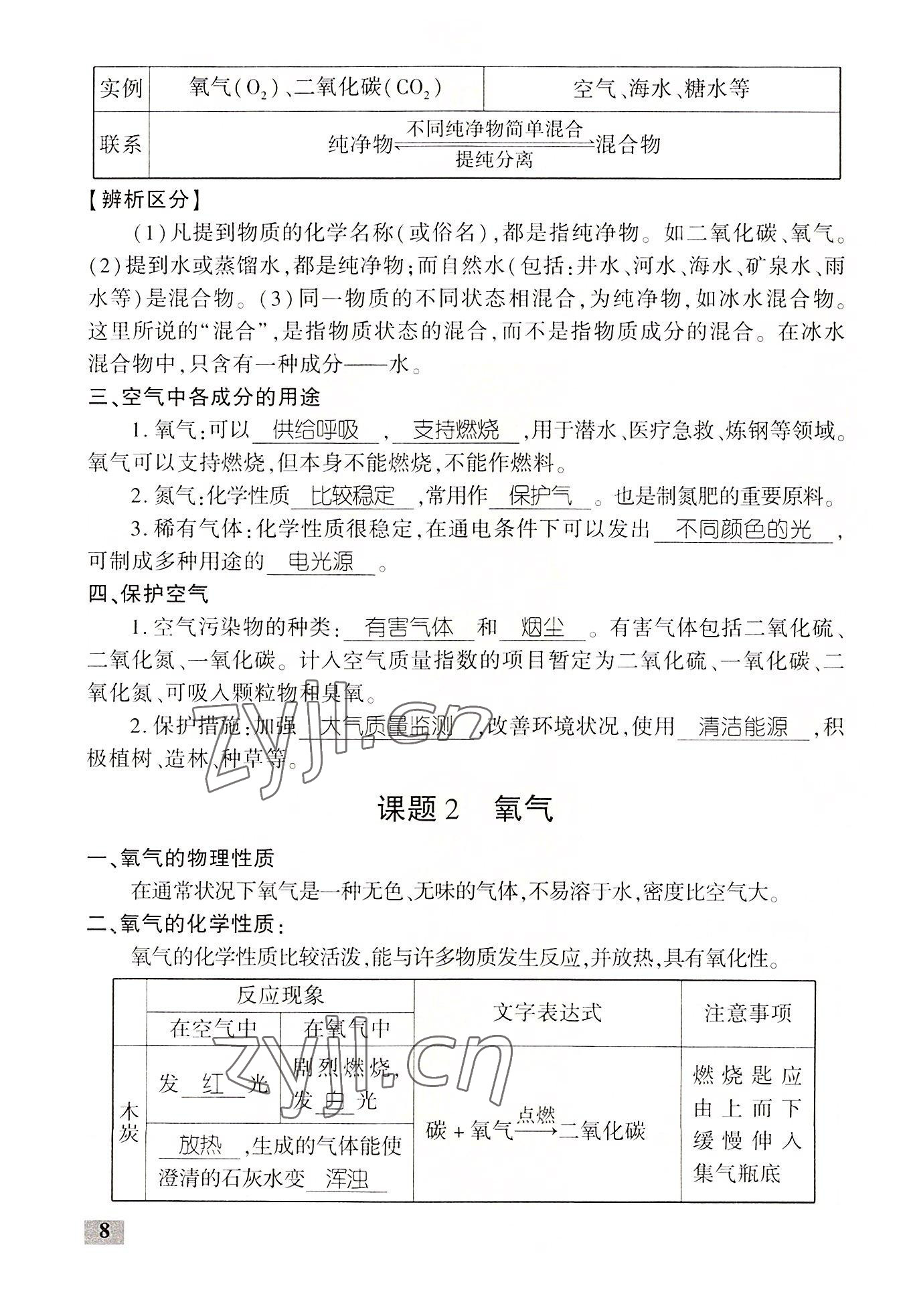 2022年畅优新课堂九年级化学上册人教版江西专版&nbsp;第8页