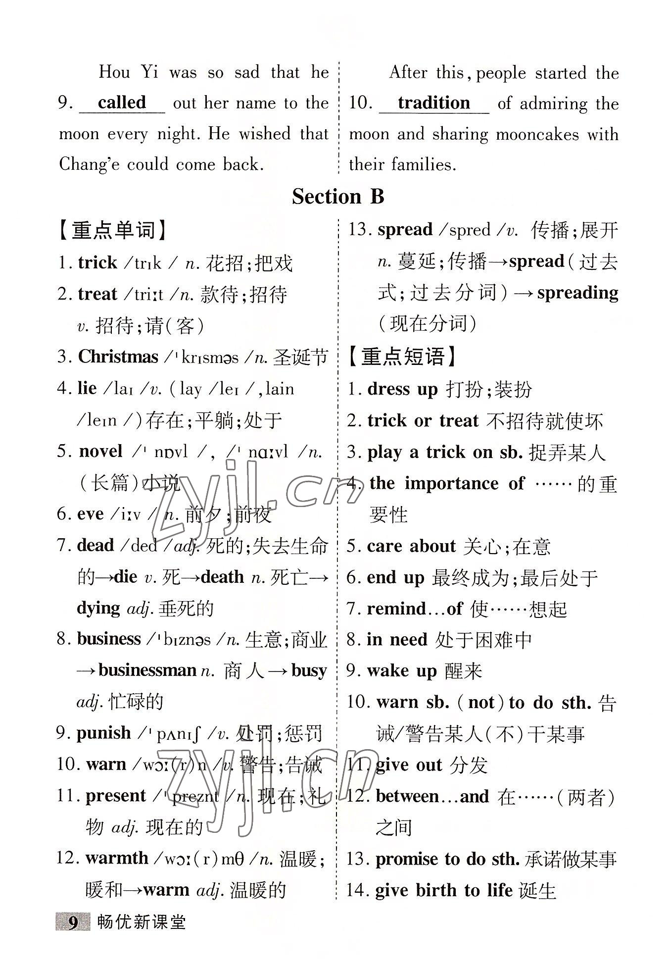 2022年畅优新课堂九年级英语上册人教版江西专版&nbsp;第9页