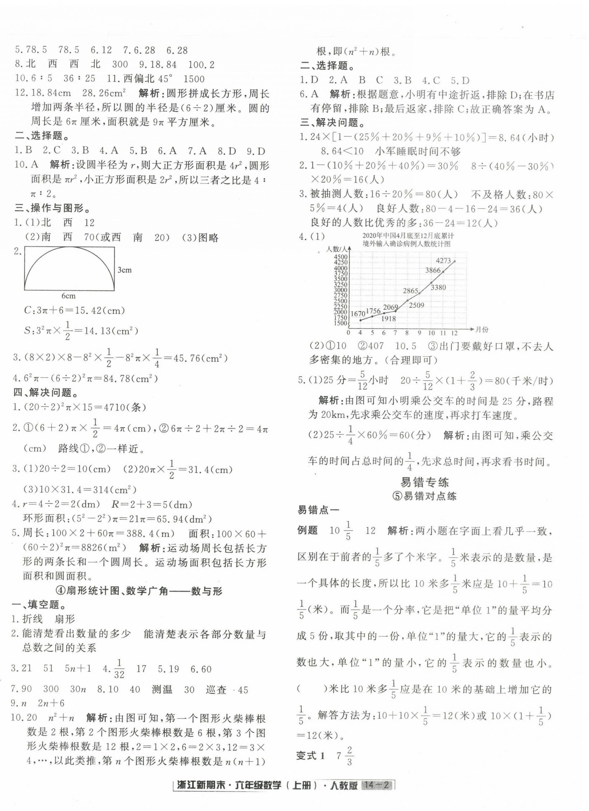 2022年励耘书业浙江新期末六年级数学上册人教版&nbsp;第2页
