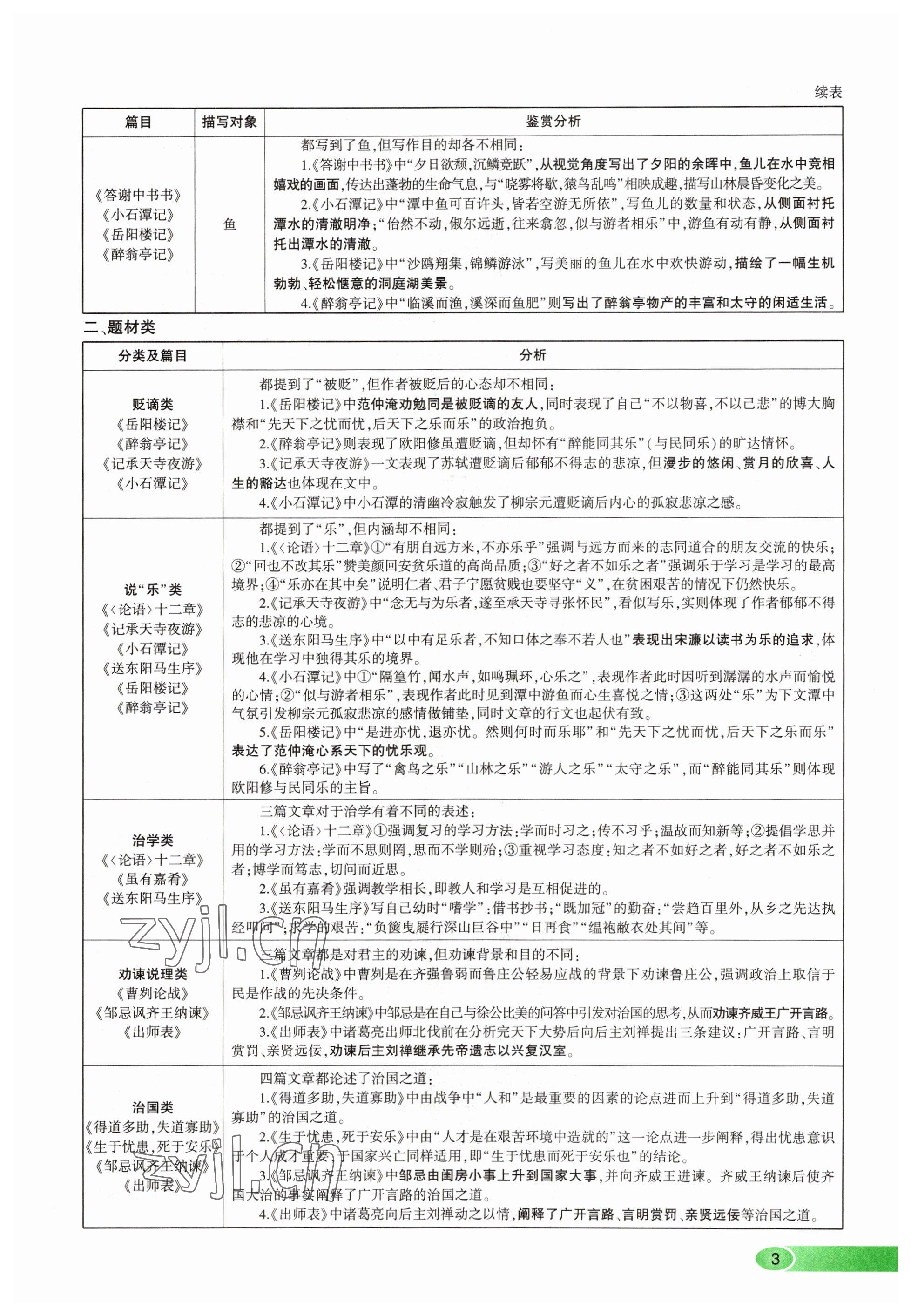 2023年河南中考命题非常解读语文&nbsp;参考答案第3页