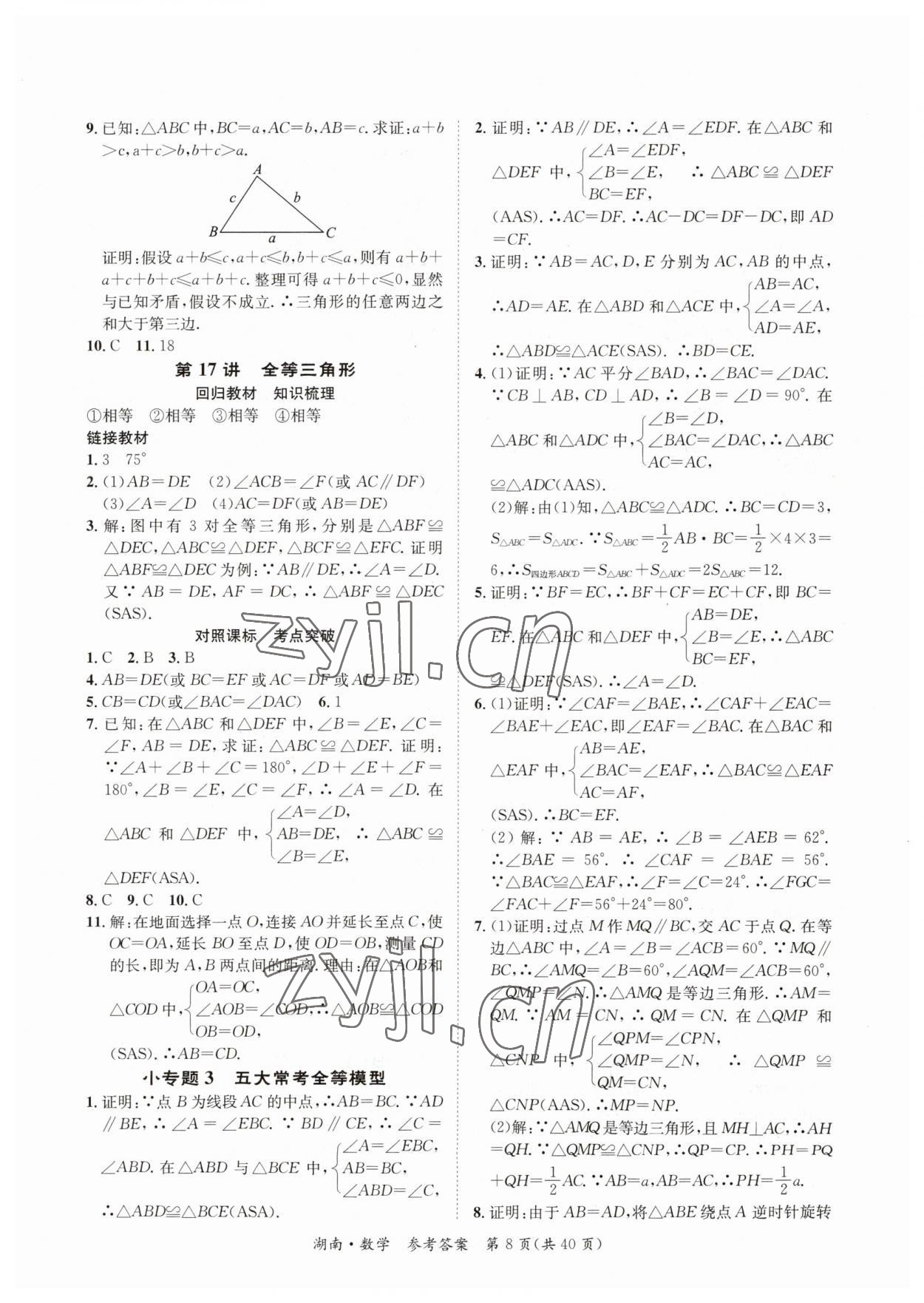 2023年解密中考数学湖南专版&nbsp;第8页