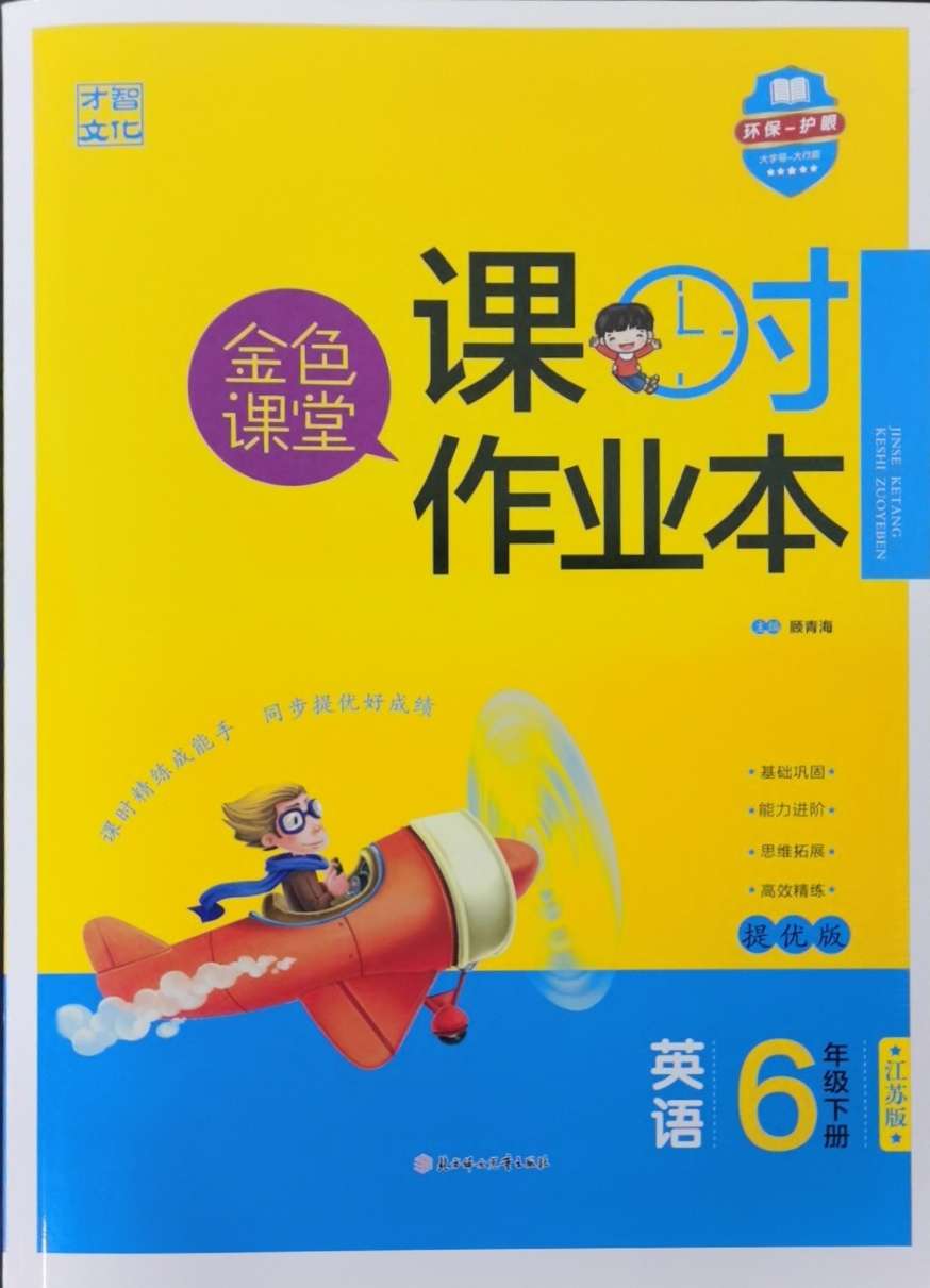 2024年金色课堂课时作业本六年级英语下册译林版