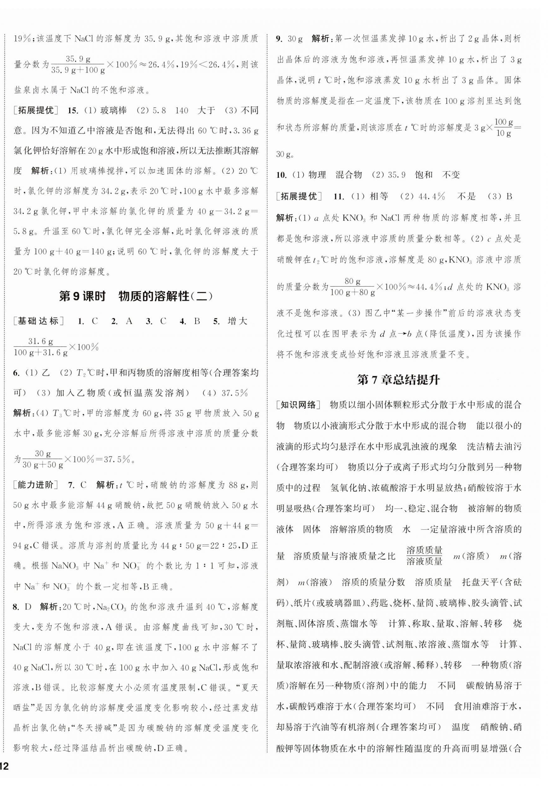 2025年金钥匙提优训练课课练九年级化学下册沪教版徐州专版&nbsp;第4页