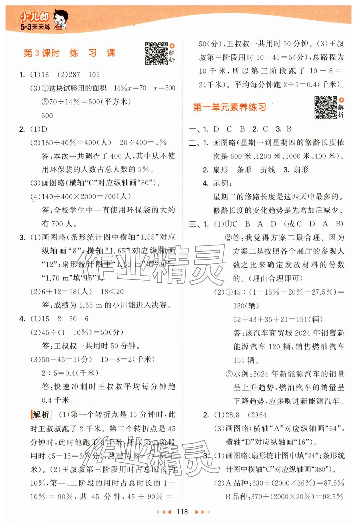 2025年53天天练六年级数学下册苏教版&nbsp;第2页