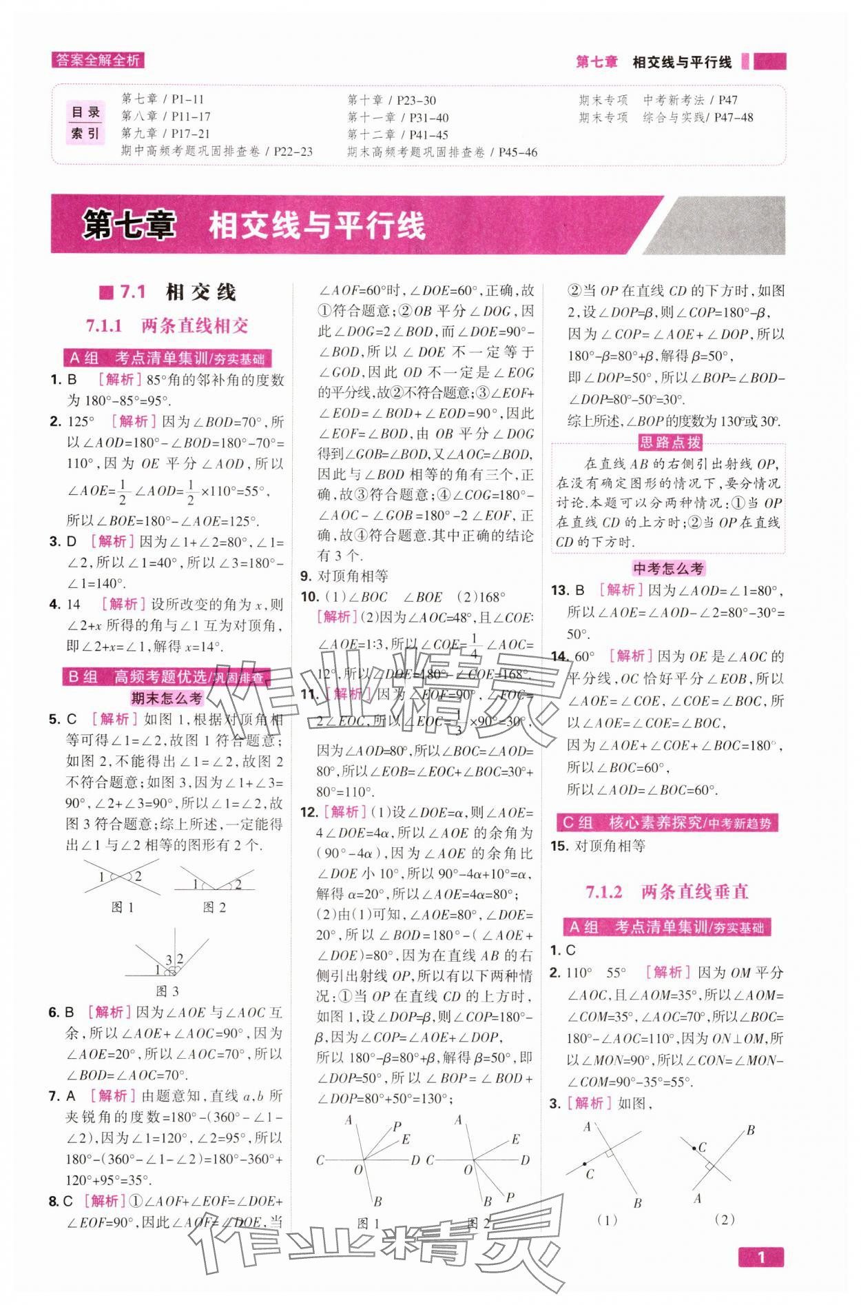 2025年考点集训与满分备考七年级数学下册人教版&nbsp;第1页