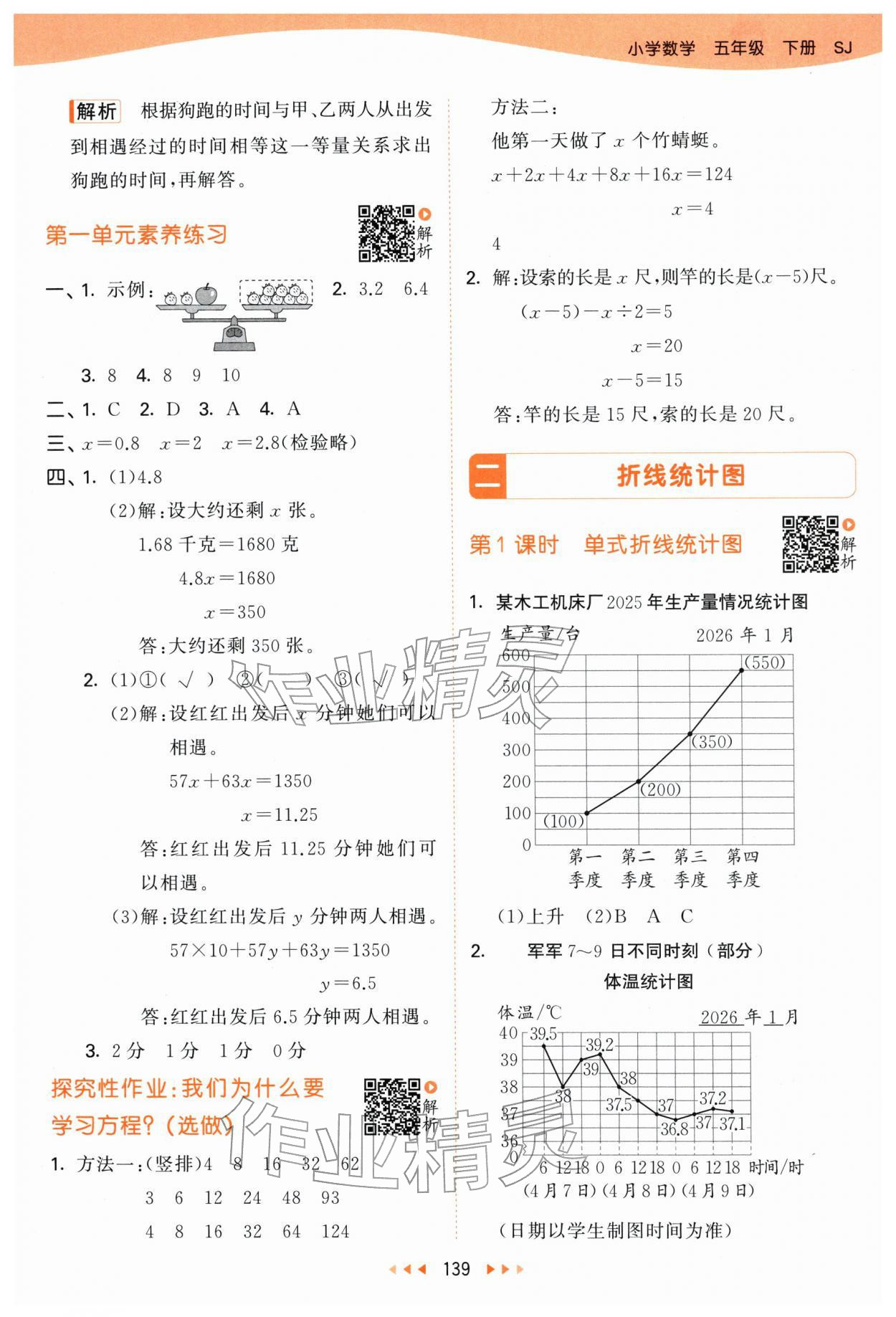 2026年53天天练五年级数学下册苏教版&nbsp;第7页