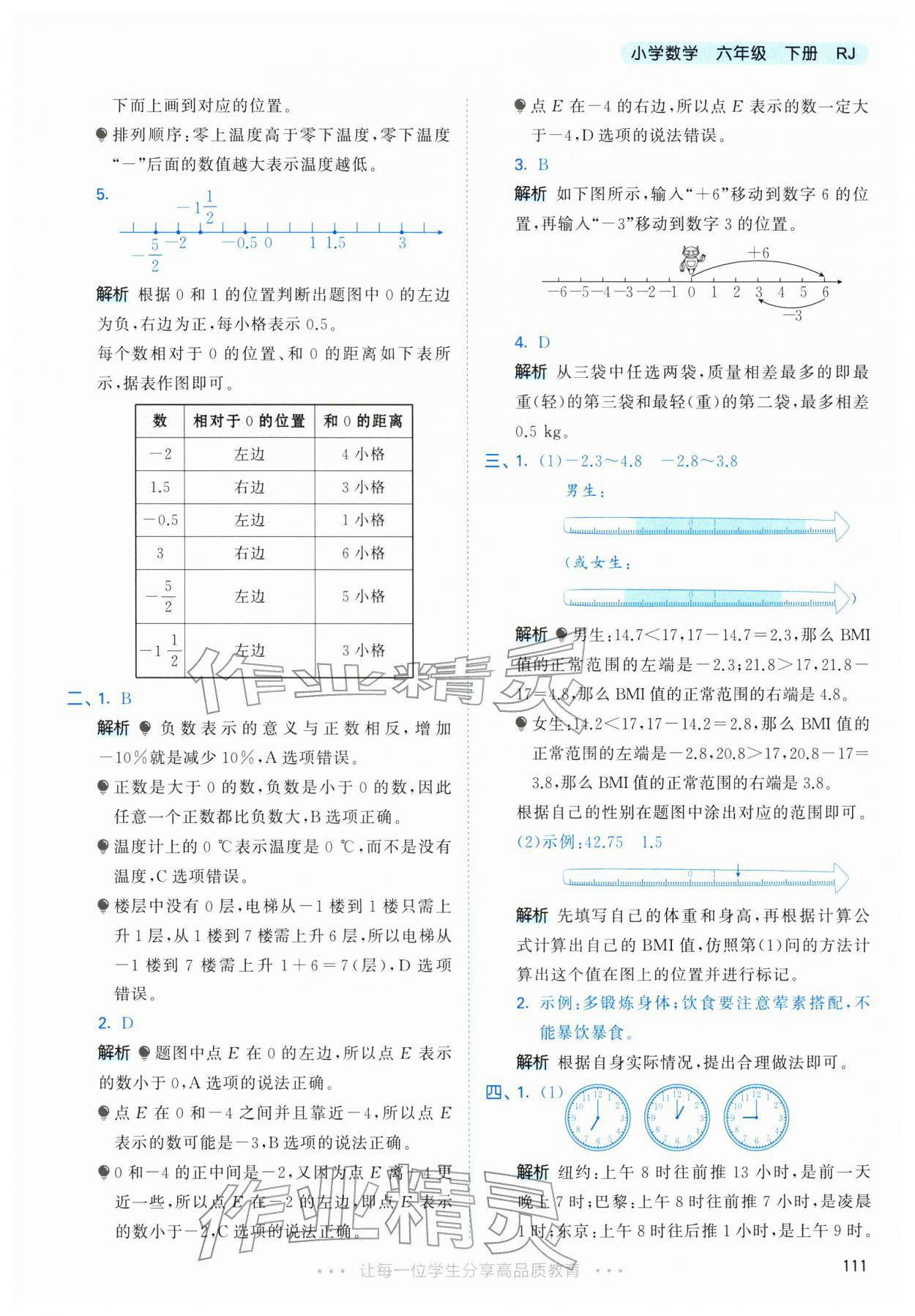2026年53天天练六年级数学下册人教版&nbsp;第3页