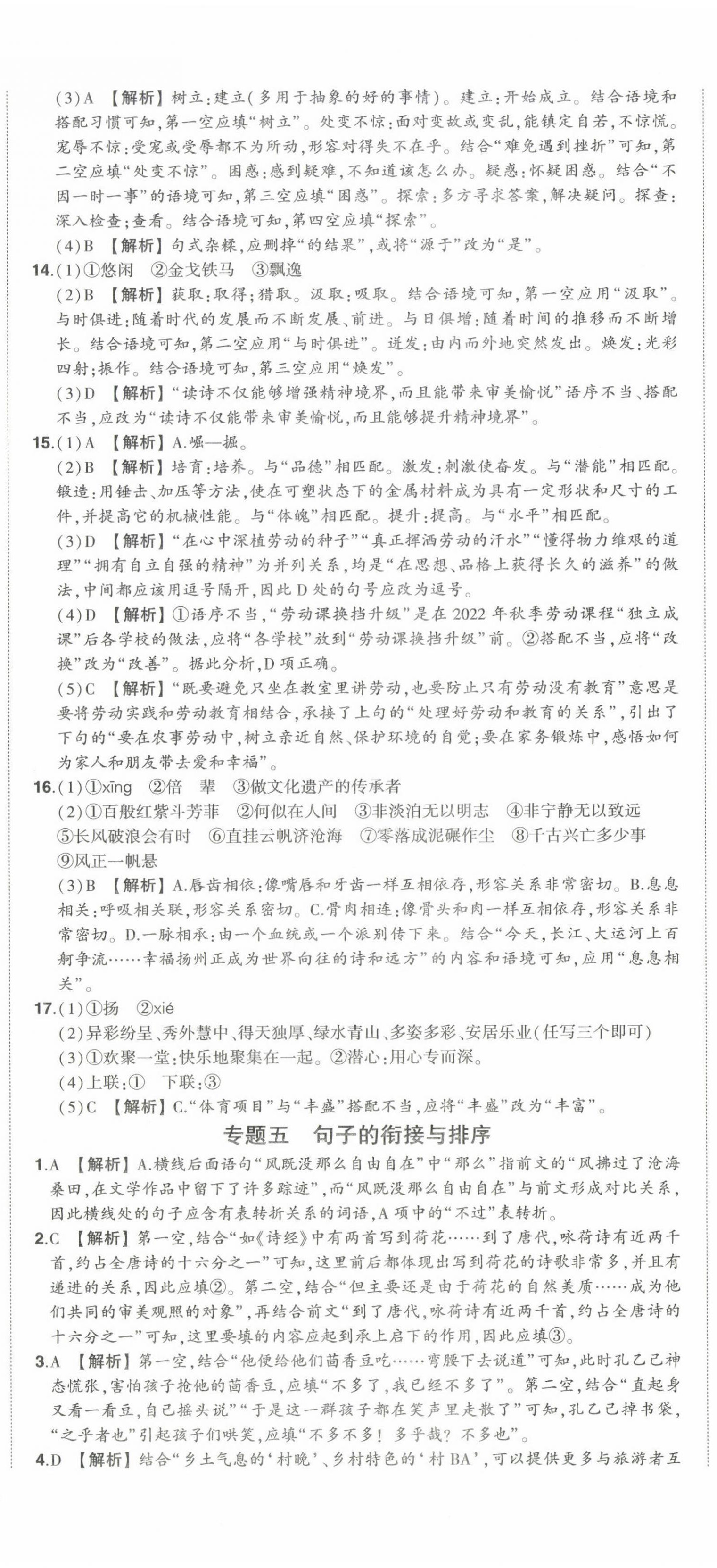 2024年星跃龙门中考真题分类卷语文山东专版&nbsp;第8页