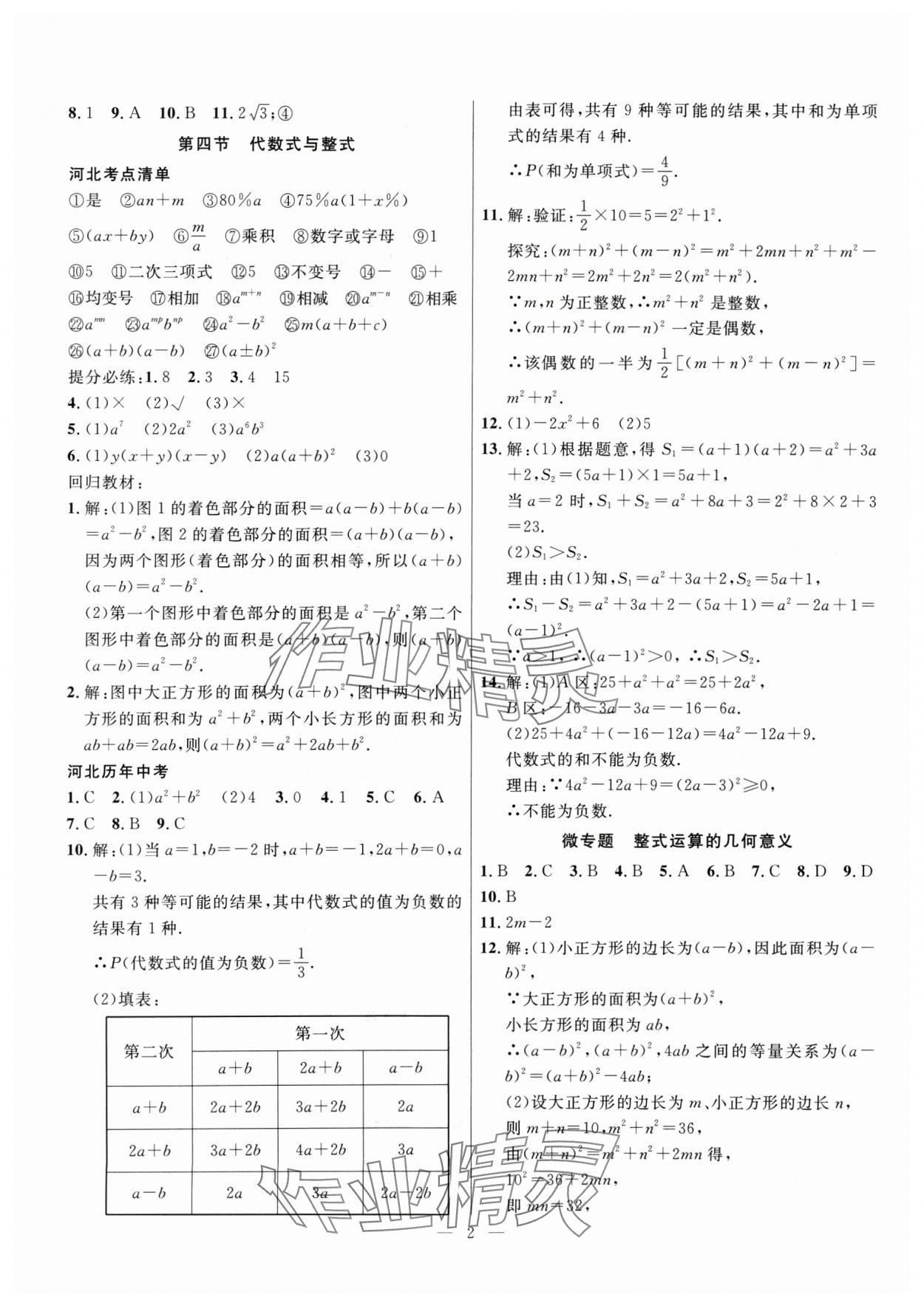 2025年冀考金榜中考总复习优化设计数学&nbsp;第2页