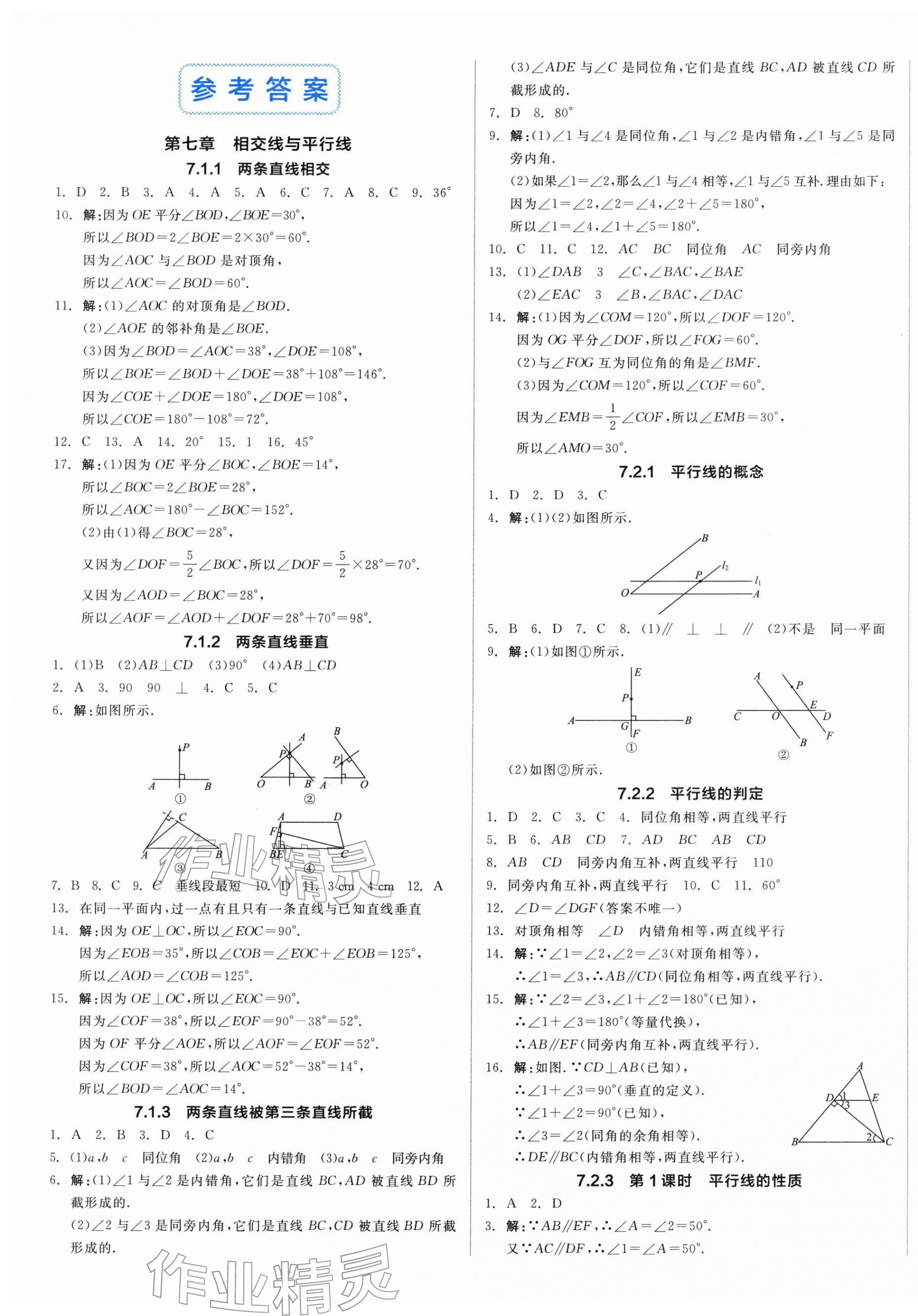 2026年全品小复习七年级数学下册人教版新疆专版&nbsp;第1页