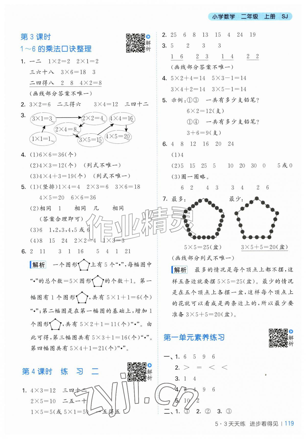 2026年53天天练二年级数学上册苏教版&nbsp;第3页