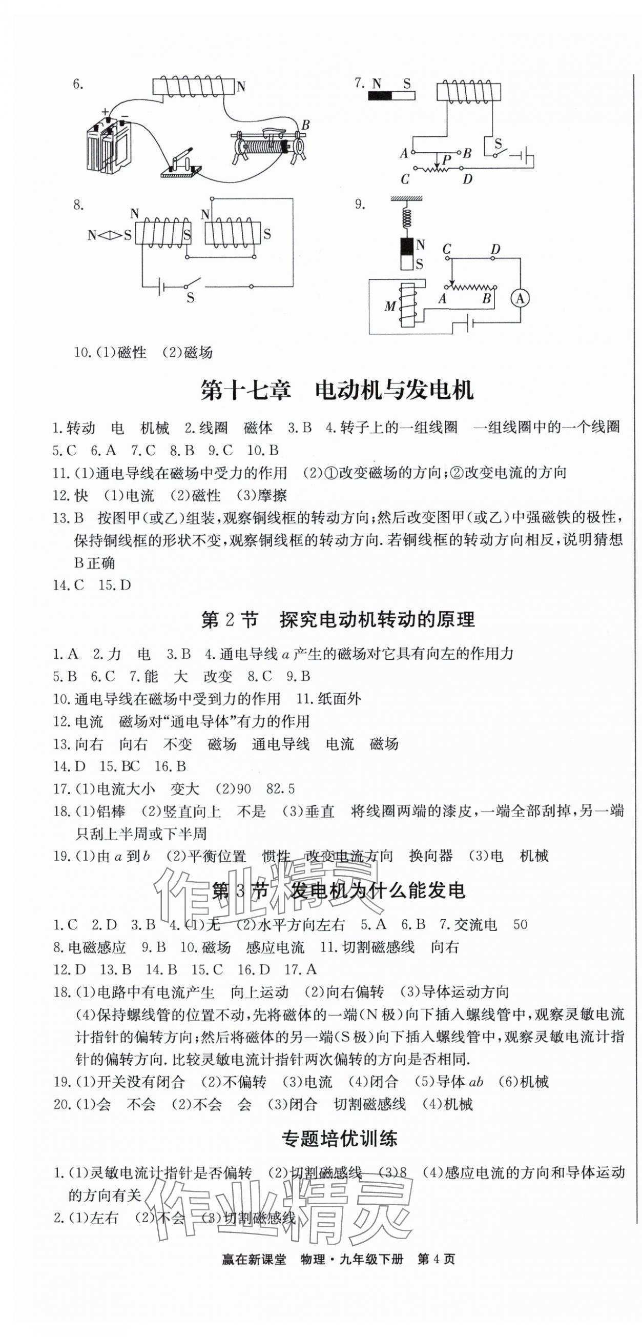 2024年赢在新课堂九年级物理下册沪粤版江西专版&nbsp;第4页