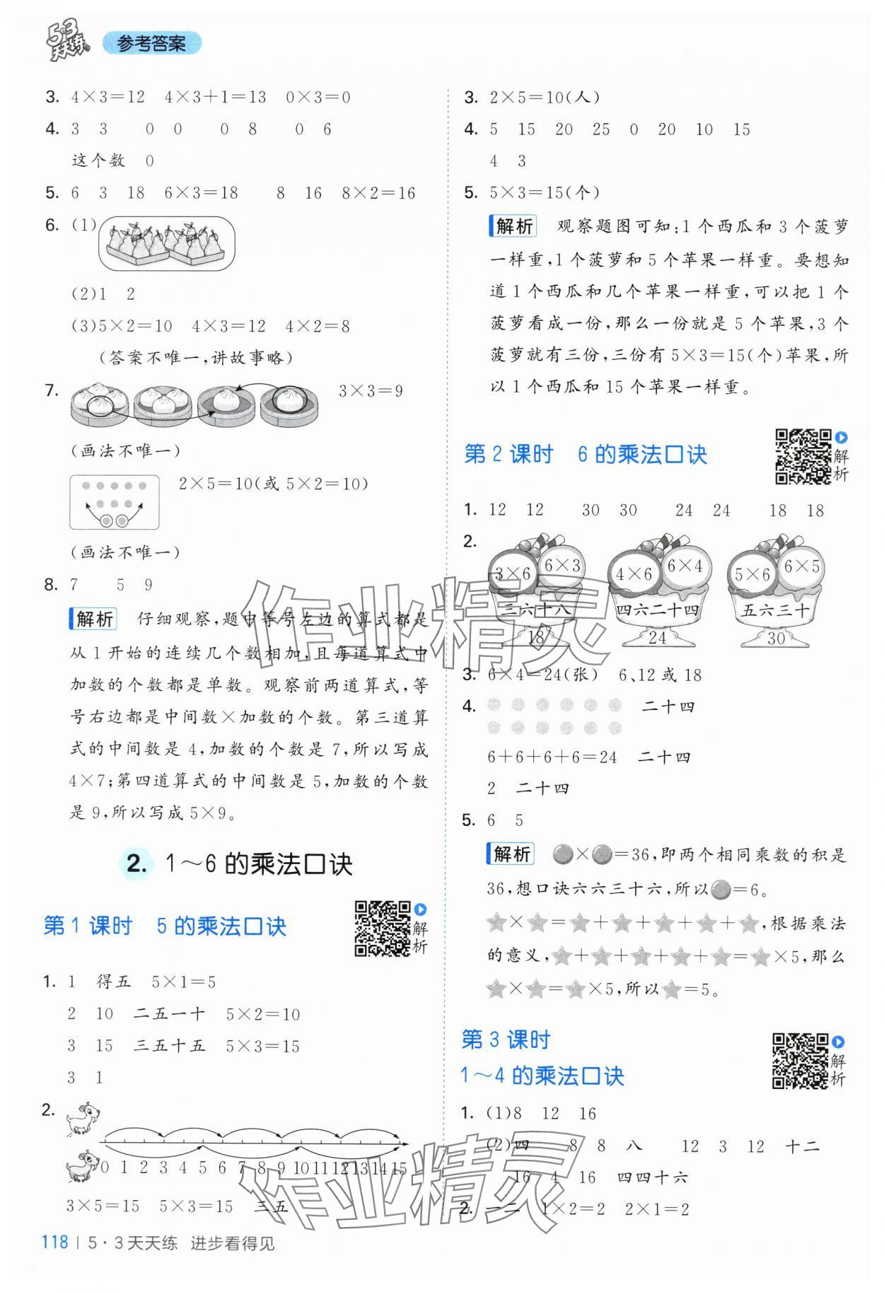 2025年53天天练二年级数学上册苏教版&nbsp;第2页