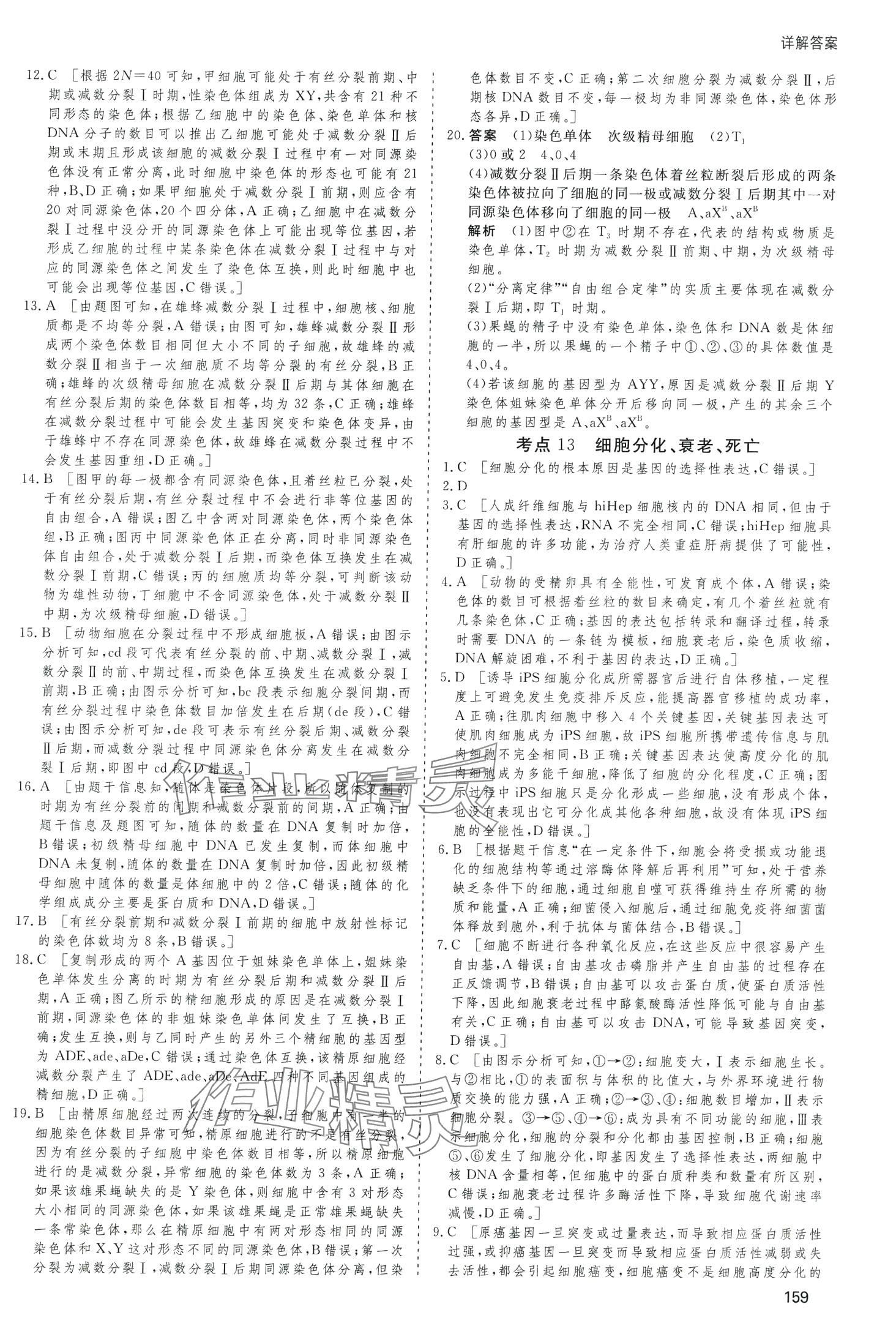 2024年高考总复习首选用卷高中生物通用版&nbsp;第19页