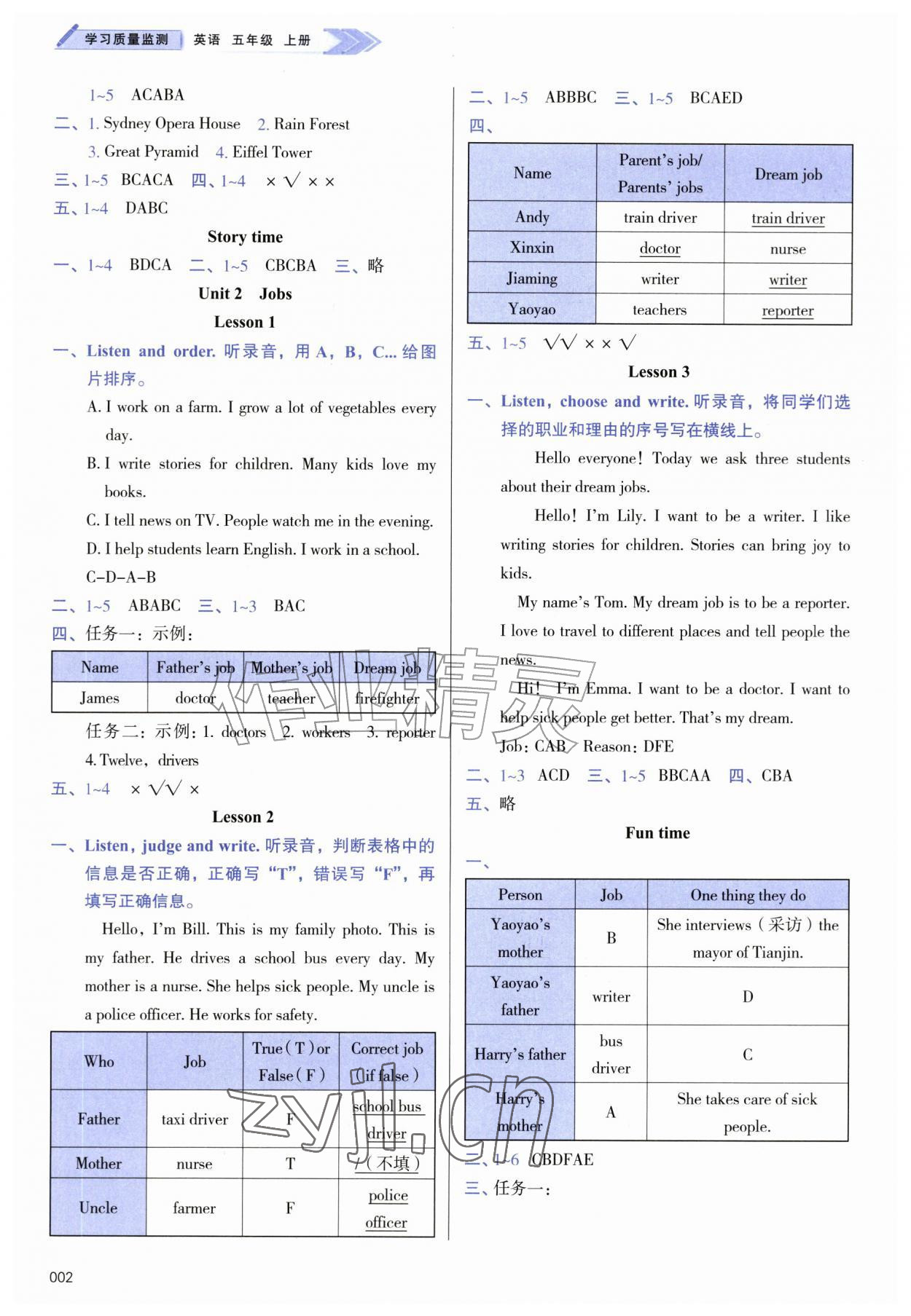 2026年学习质量监测五年级英语上册人教精通版&nbsp;第2页