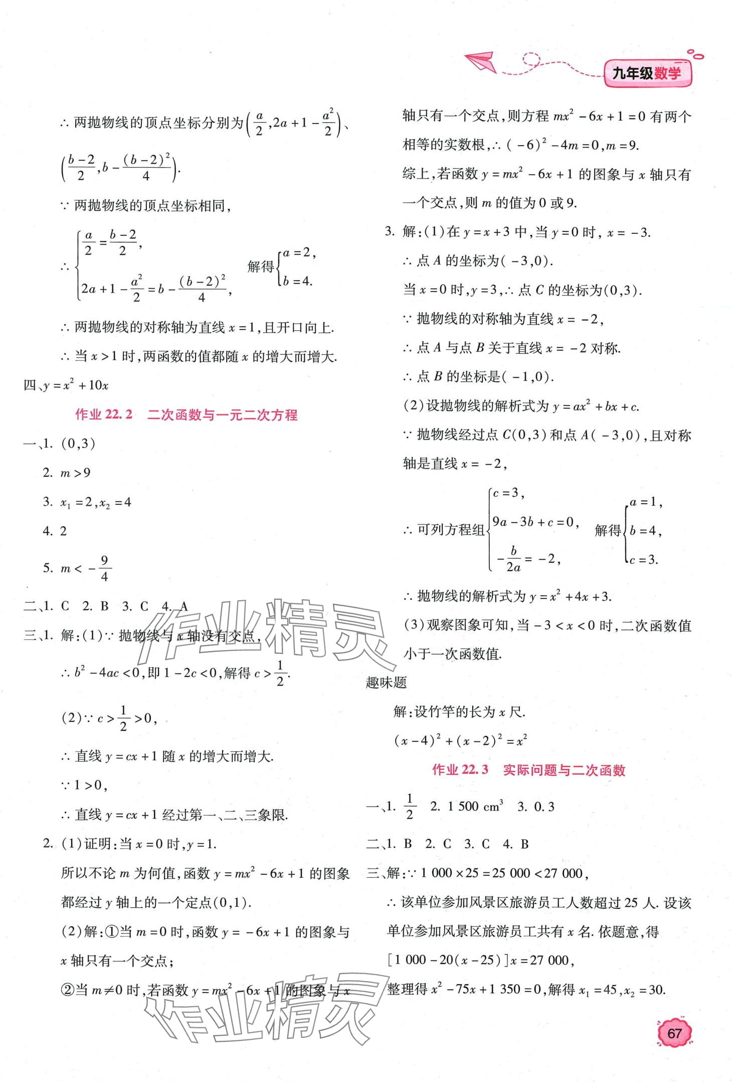 2024年新课标寒假乐园九年级数学&nbsp;第3页