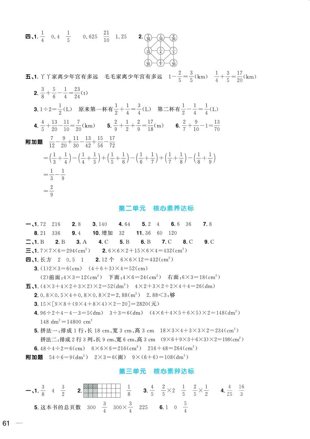 2024年阳光同学一线名师全优好卷五年级数学下册北师大版&nbsp;第2页