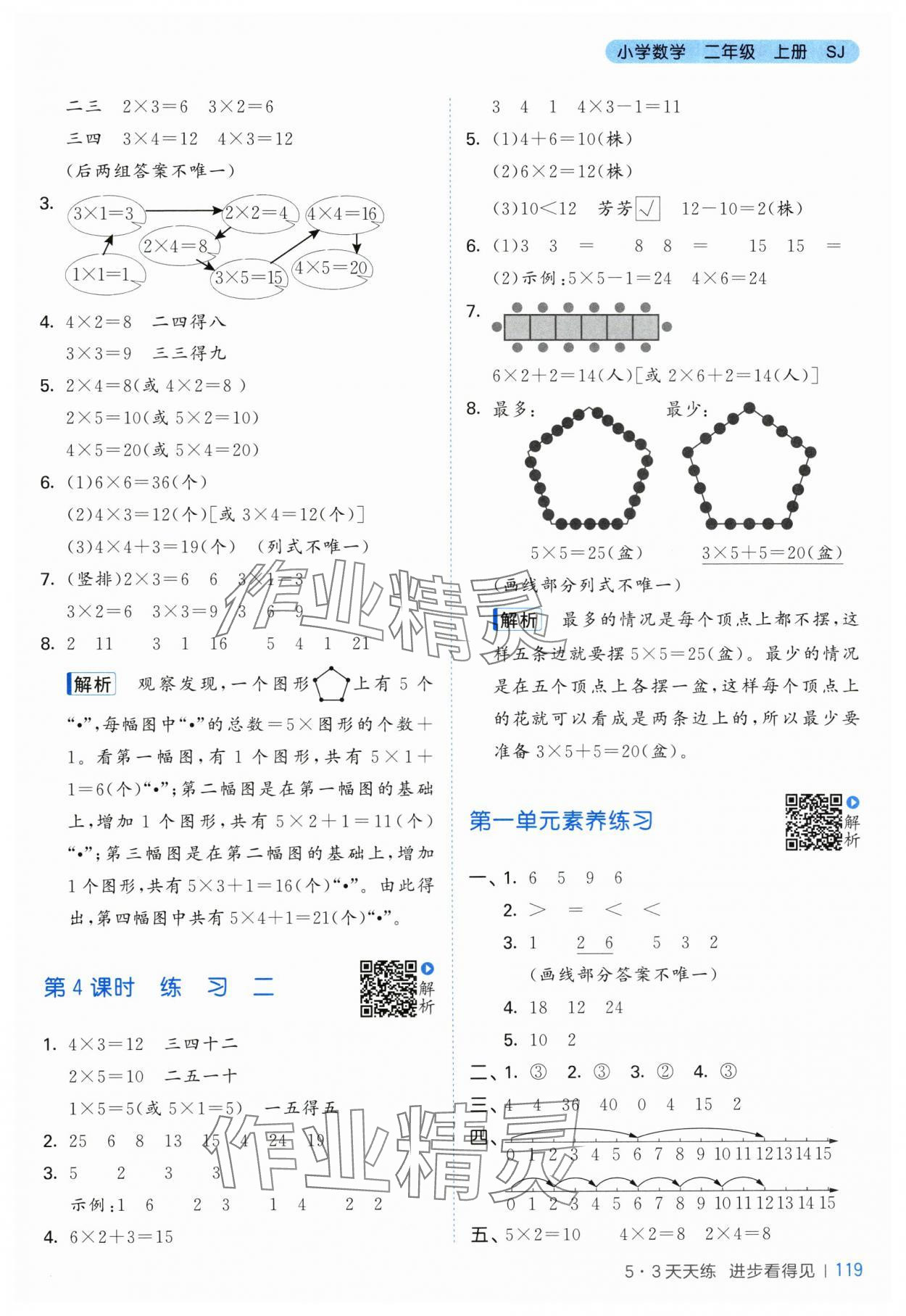 2025年53天天练二年级数学上册苏教版&nbsp;第3页