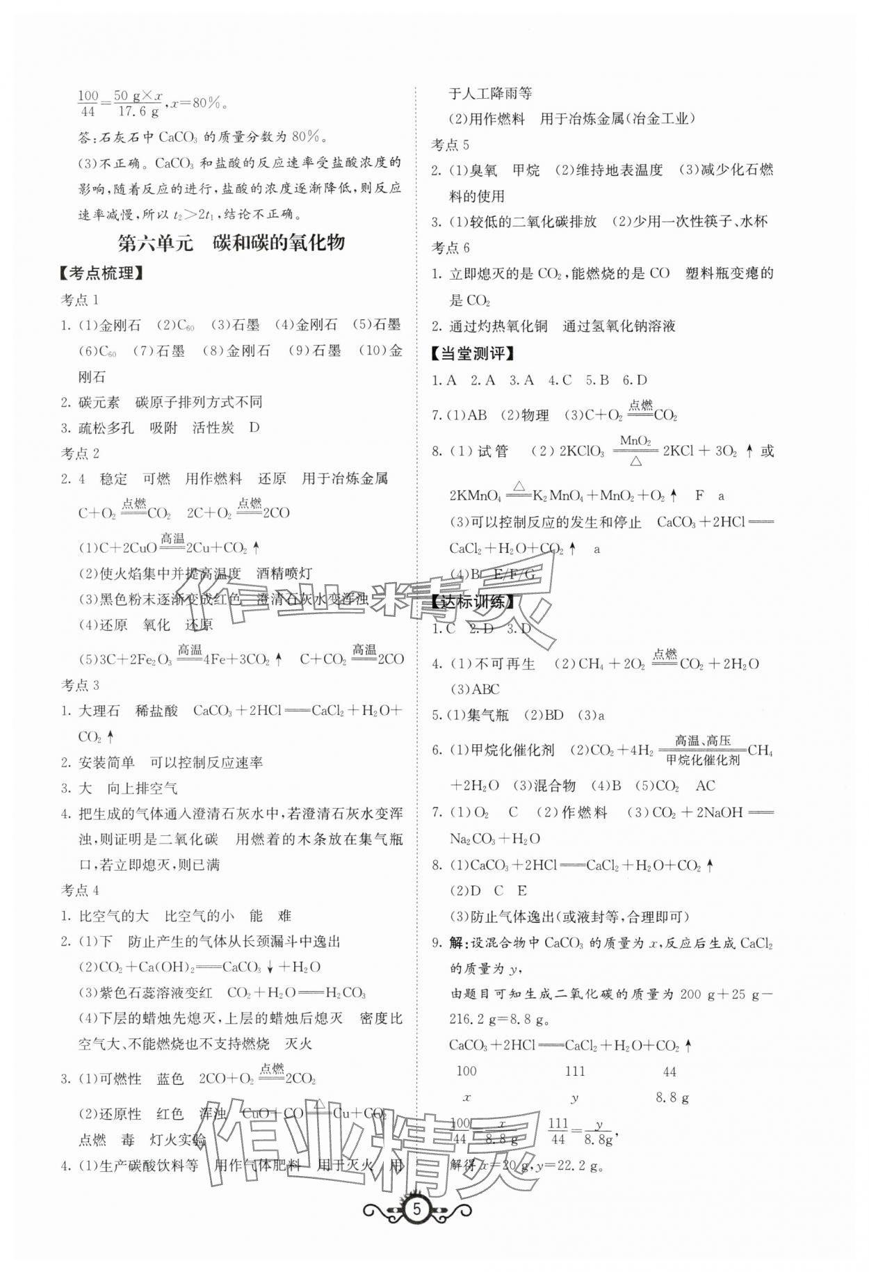 2024年中考先锋中考总复习化学&nbsp;第5页