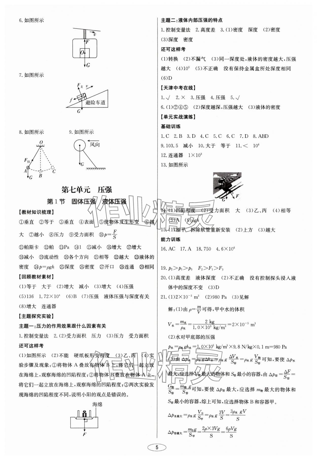 2025年初中总复习北京教育出版社物理天津专版&nbsp;第5页