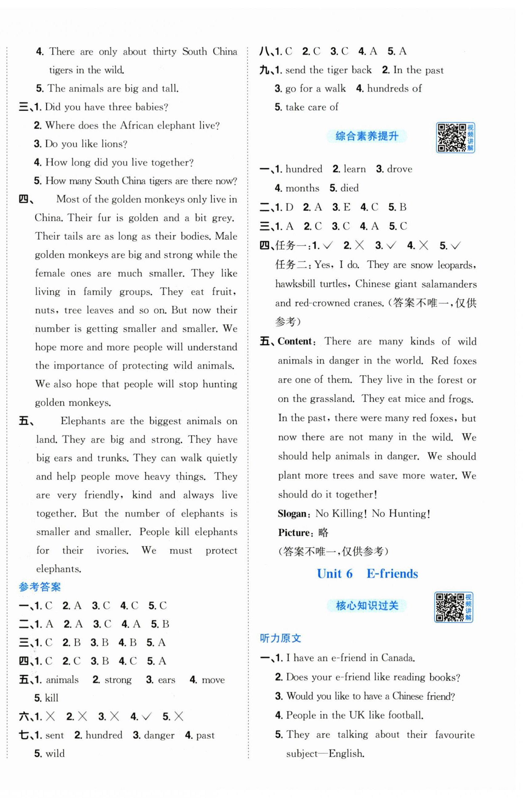 2025年阳光同学课时优化作业六年级英语上册沪教牛津版深圳专版&nbsp;第6页