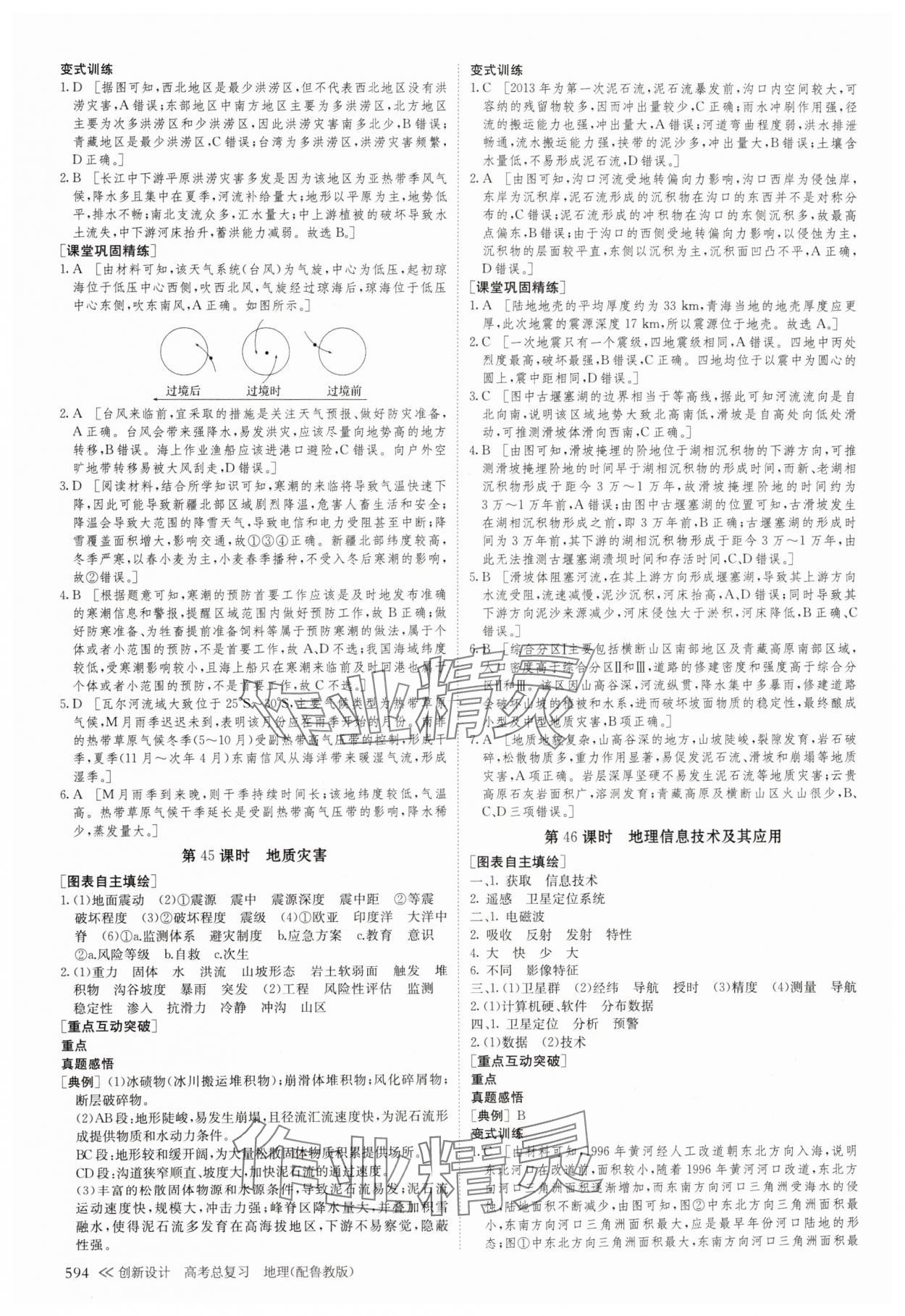 2025年创新设计高考总复习地理鲁教版&nbsp;参考答案第23页