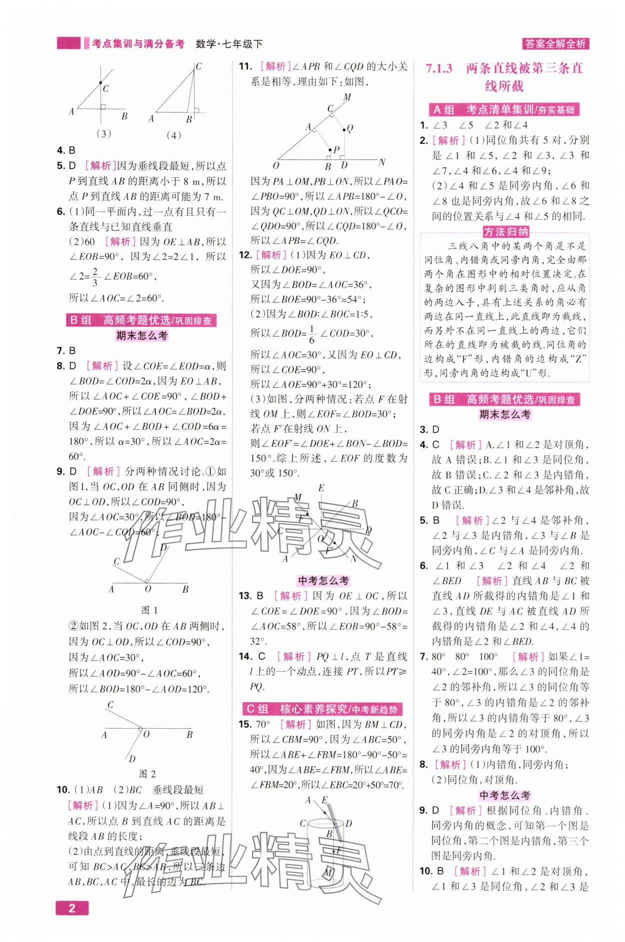 2025年考点集训与满分备考七年级数学下册人教版&nbsp;第2页