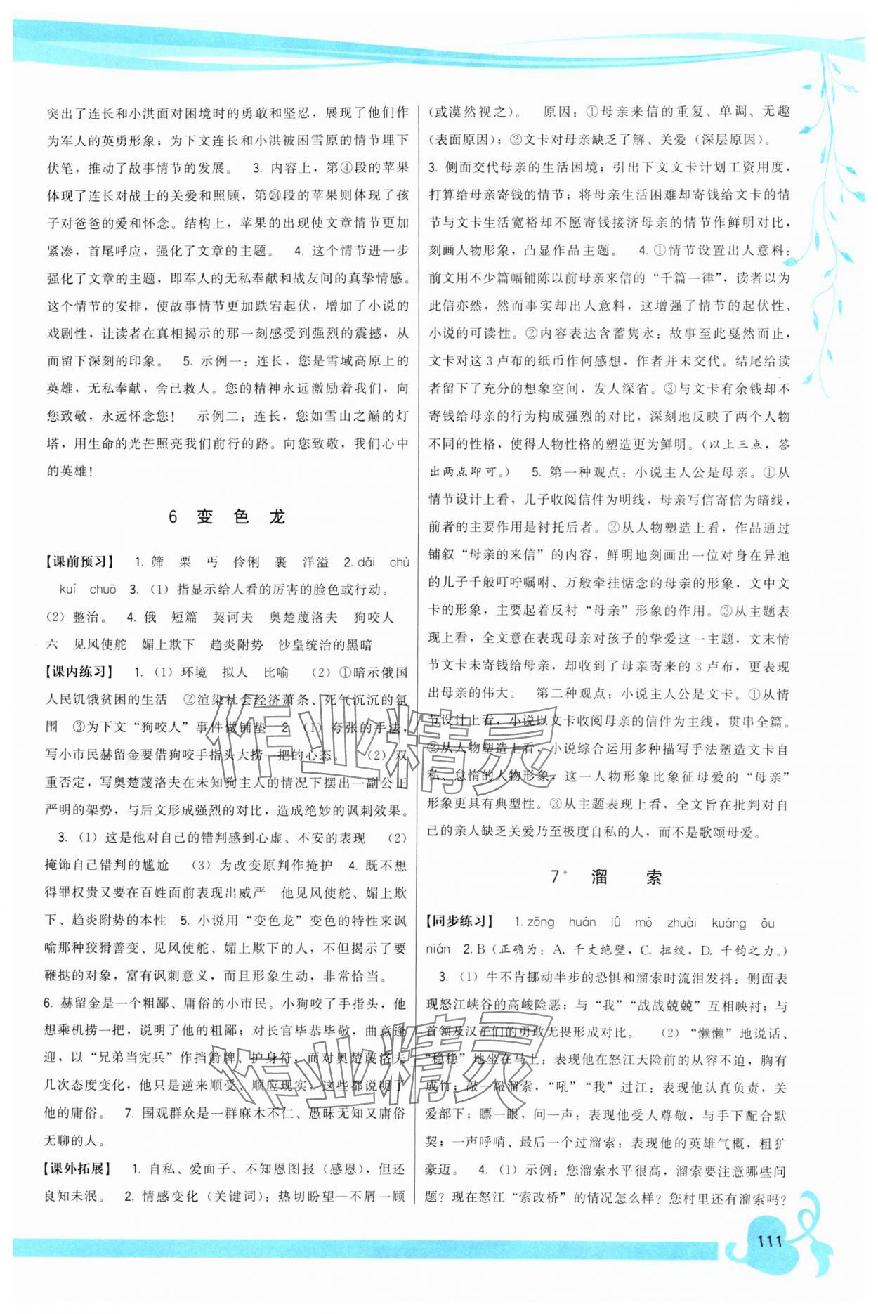 2025年顶尖课课练九年级语文下册人教版&nbsp;第3页