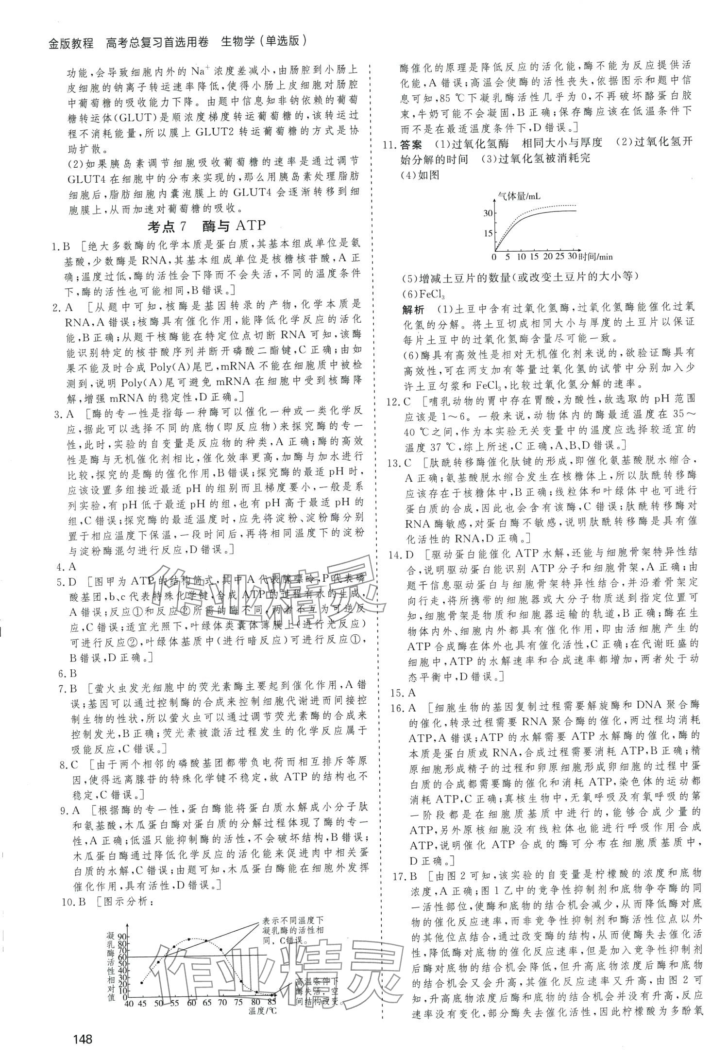 2024年高考总复习首选用卷高中生物通用版&nbsp;第8页