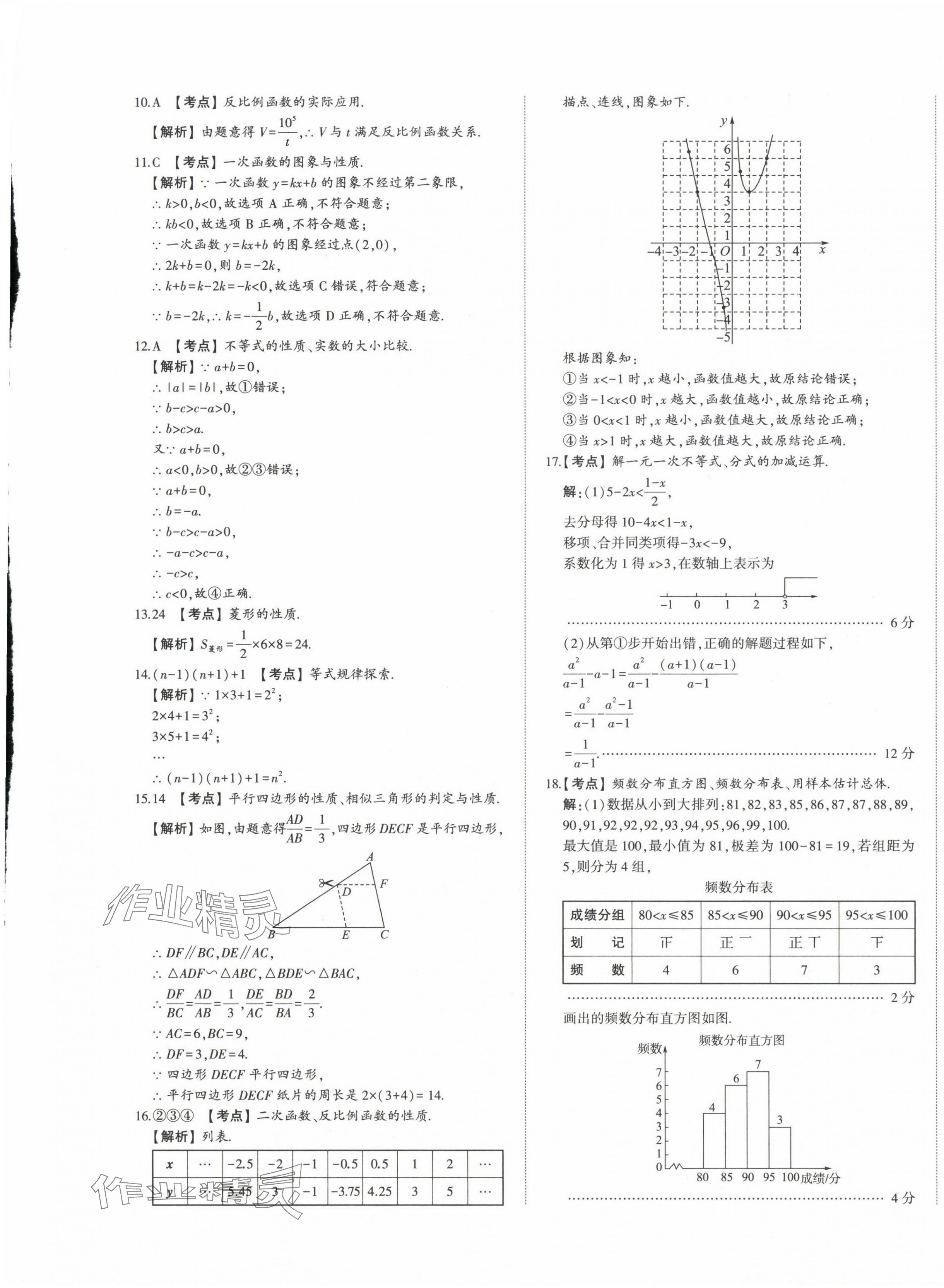 2024年星跃龙门中考真题汇编卷数学山东专版&nbsp;第5页