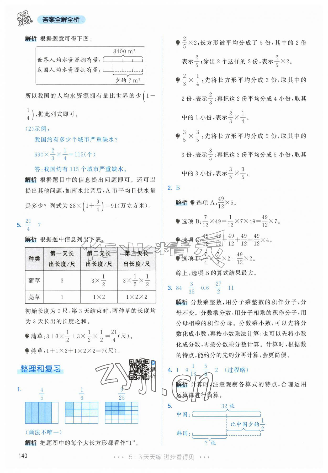 2026年53天天练六年级数学上册人教版&nbsp;第16页