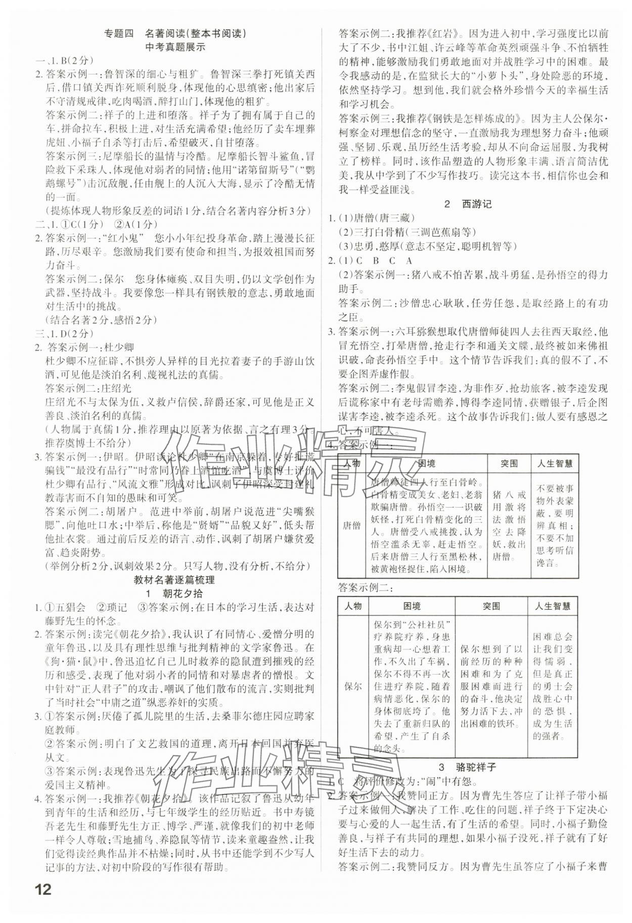 2024年滚动迁移中考总复习语文广东专版&nbsp;第12页