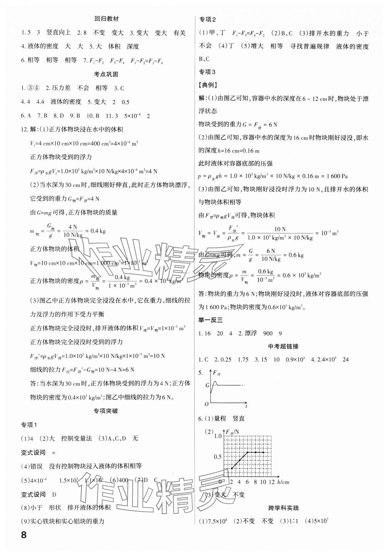 2025年滚动迁移中考总复习物理广东专版&nbsp;第8页