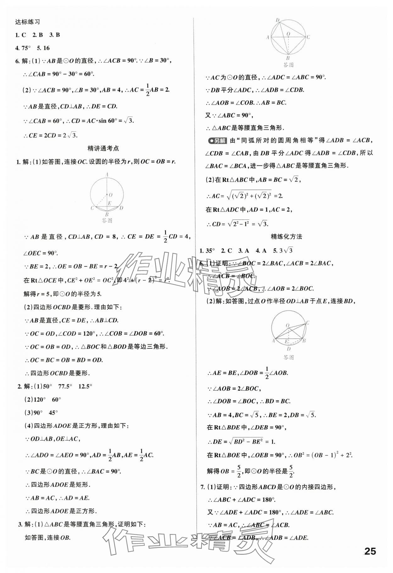 2024年滚动迁移中考总复习数学广东专版&nbsp;第25页