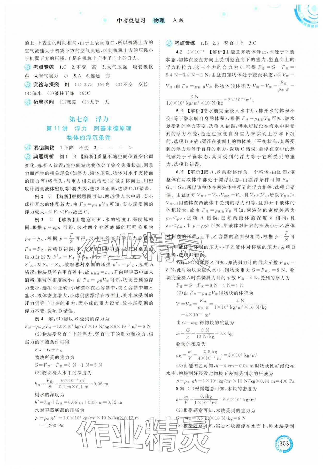 2025年中考先锋中考总复习物理&nbsp;第9页