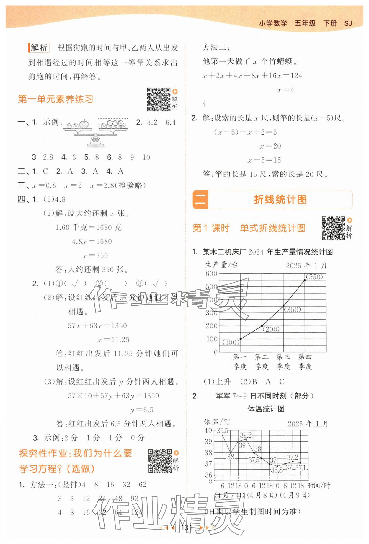2025年53天天练五年级数学下册苏教版&nbsp;第7页