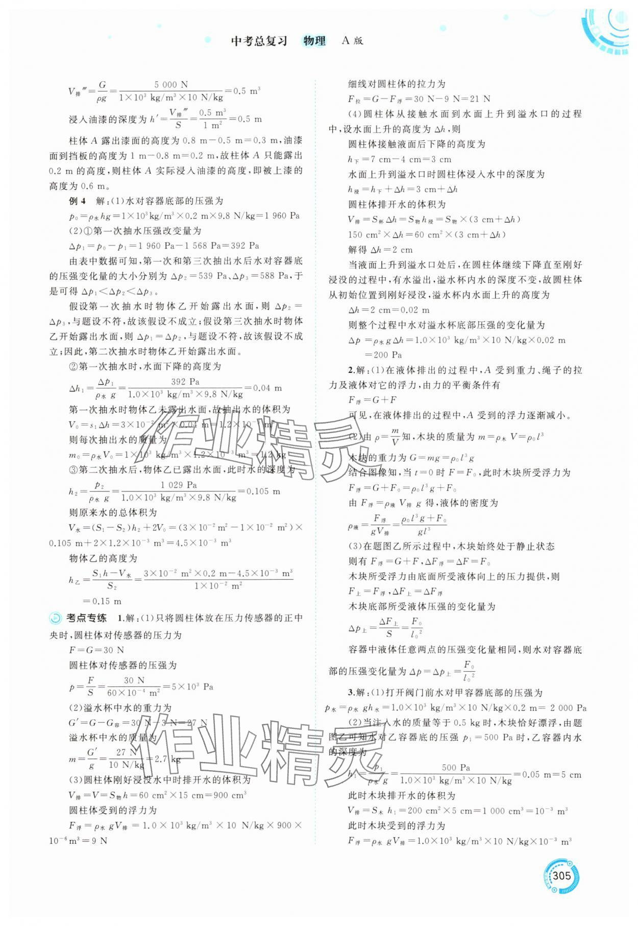 2025年中考先锋中考总复习物理&nbsp;第11页