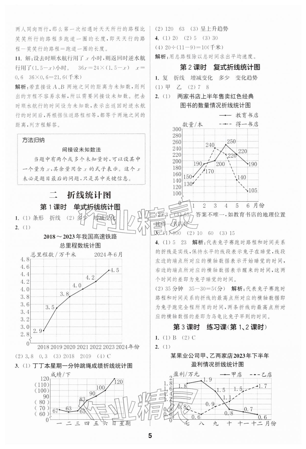 2026年通城学典课时作业本五年级数学下册苏教版江苏专版&nbsp;第5页