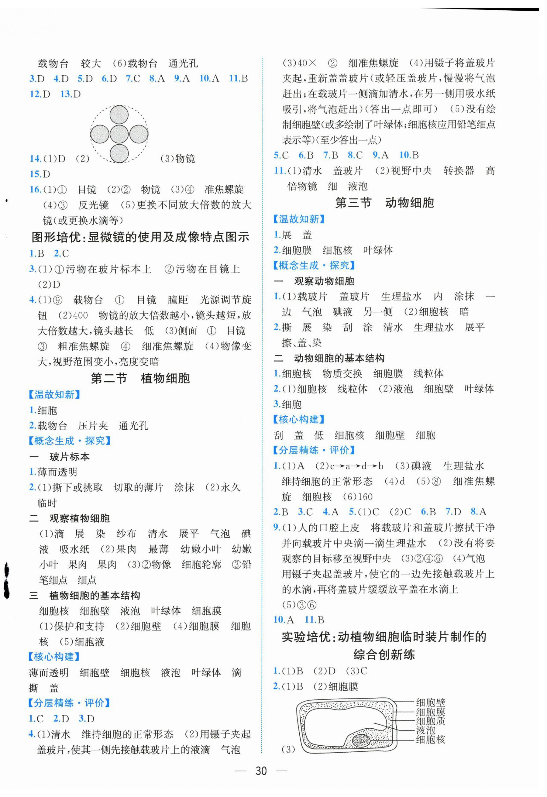 2024年人教金学典同步解析与测评七年级生物上册人教版云南专版&nbsp;第2页